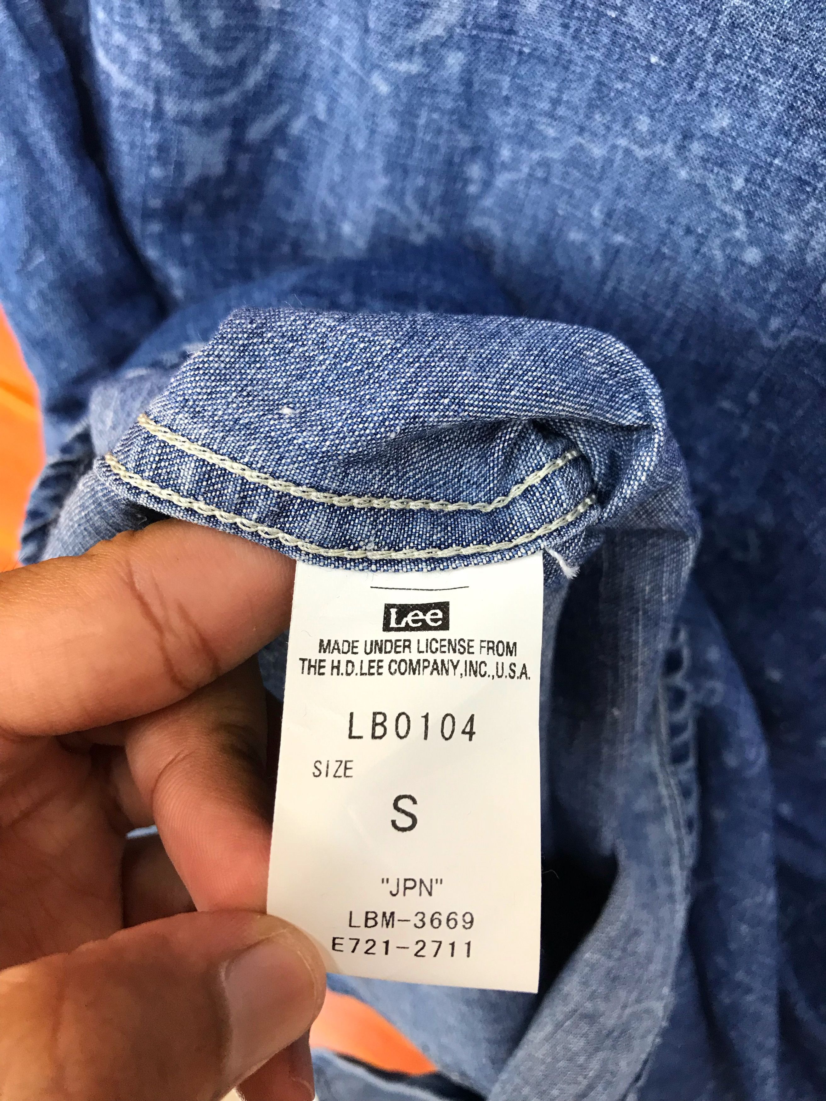 Lee × Number (N)ine LEE X NANO UNIVERSE Paisley Denim Button Up Shirt Size US S / EU 44-46 / 1 - 9 Thumbnail