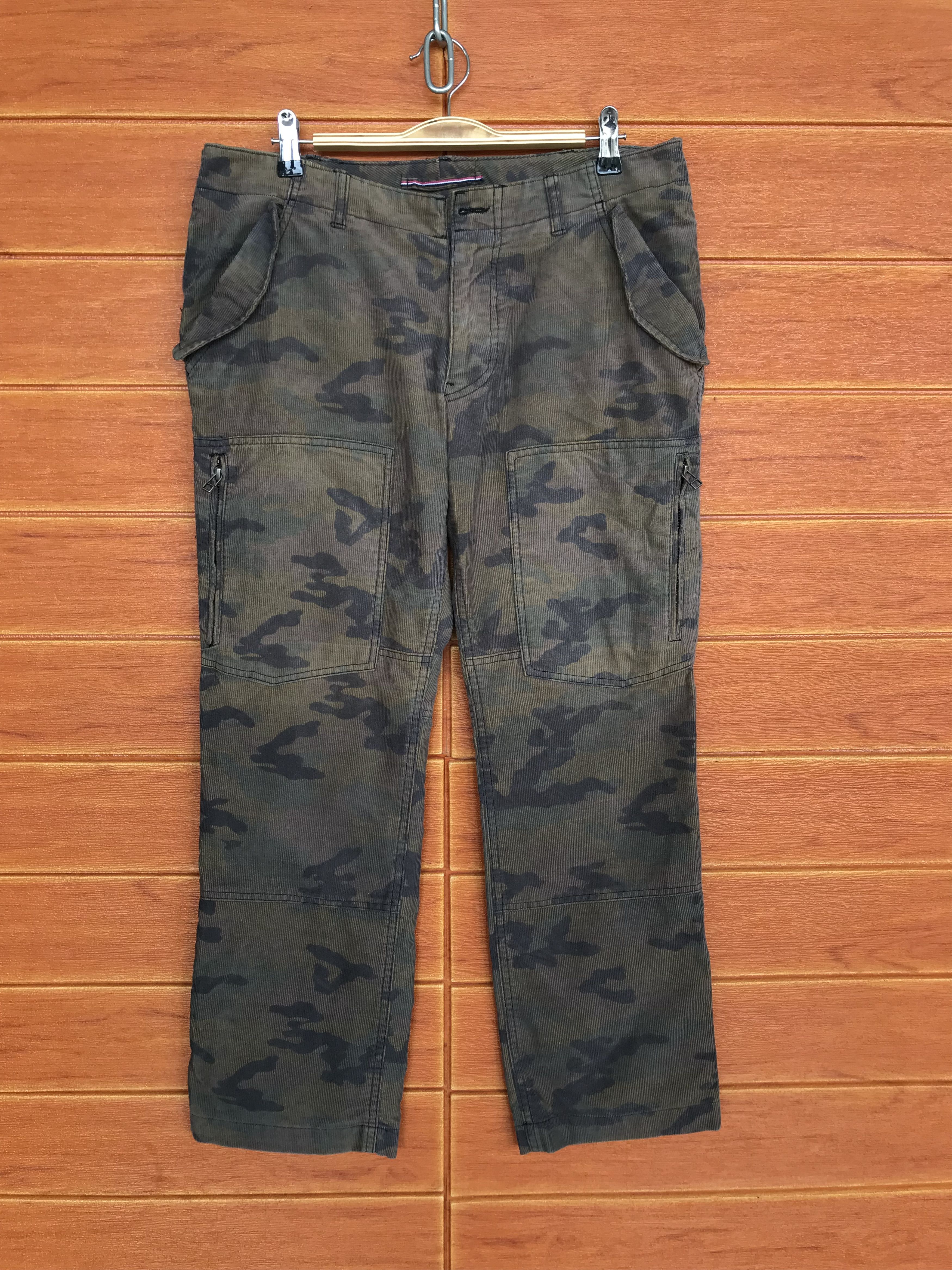 Comme des Garcons × Undercover BEAMS Lights Camouflaged Velvet Cargo Denim Pants Size US 32 / EU 48 - 1 Thumbnail