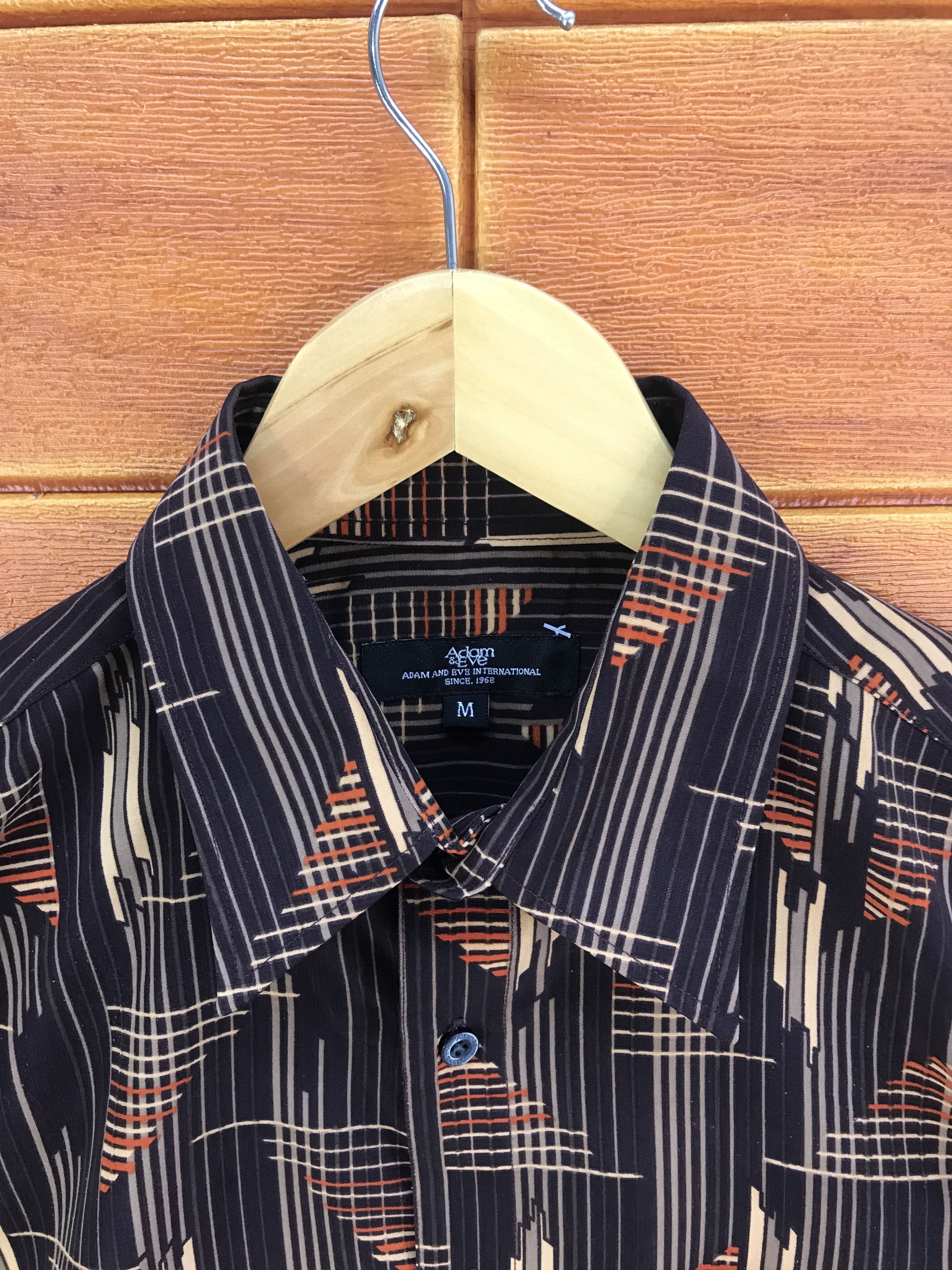 Vintage Vintage Japanese Adam & Eve Check Geometry Abstract Shirt Size US M / EU 48-50 / 2 - 2 Thumbnail