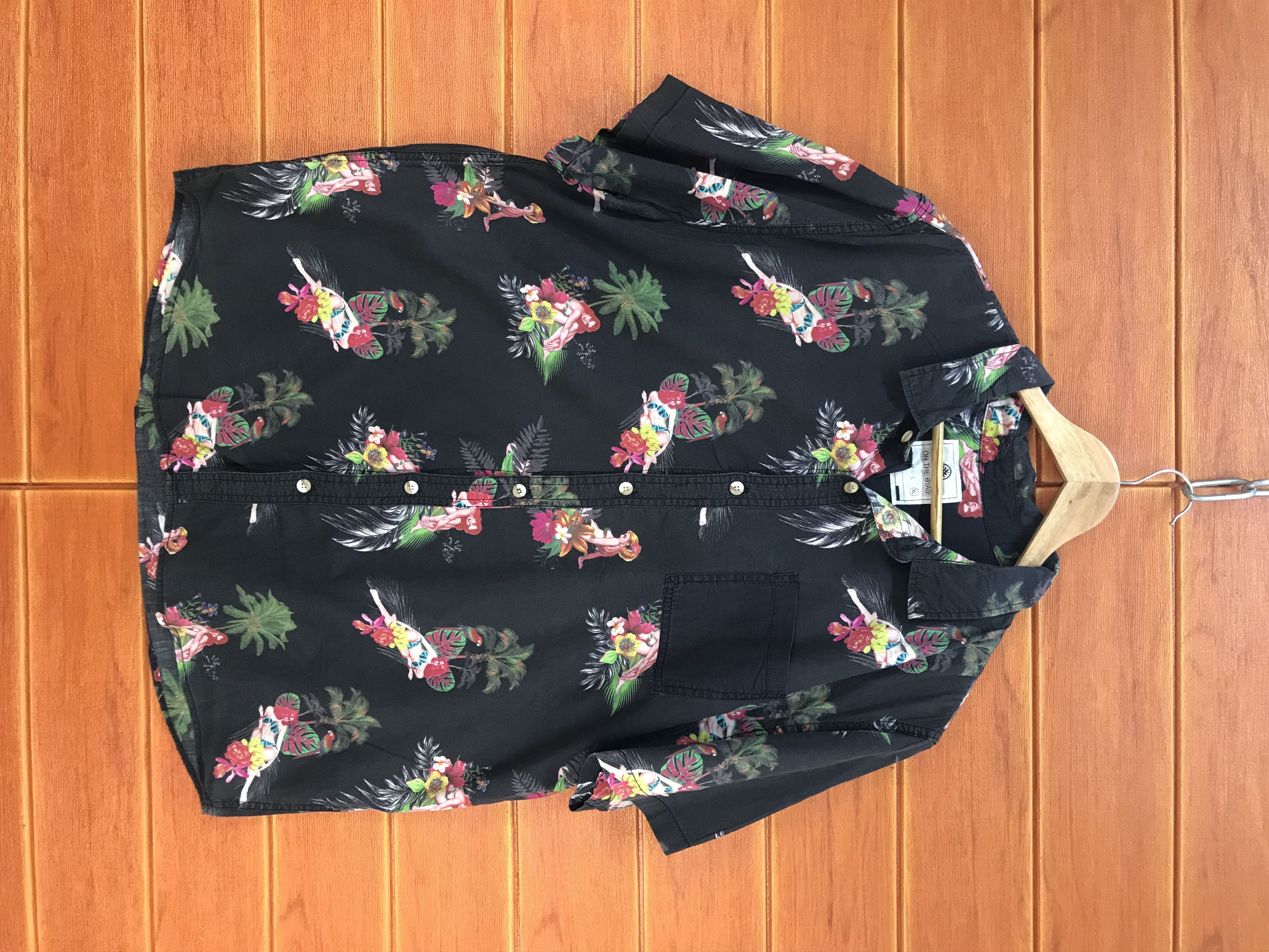 Japanese Brand Japanase On The Byas Hula Girls Hawaiian Shirt Size US XL / EU 56 / 4 - 2 Thumbnail