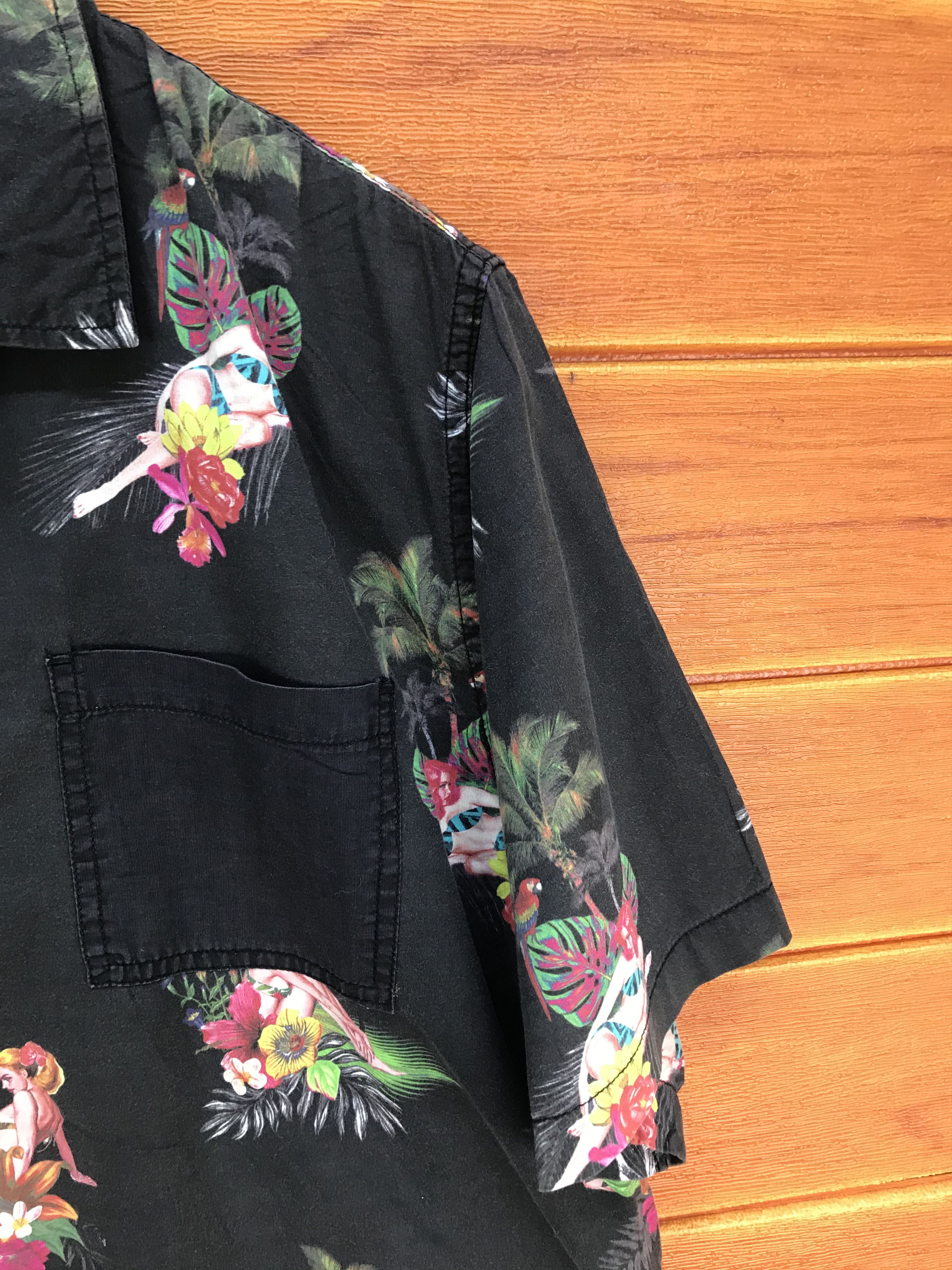 Japanese Brand Japanase On The Byas Hula Girls Hawaiian Shirt Size US XL / EU 56 / 4 - 3 Thumbnail