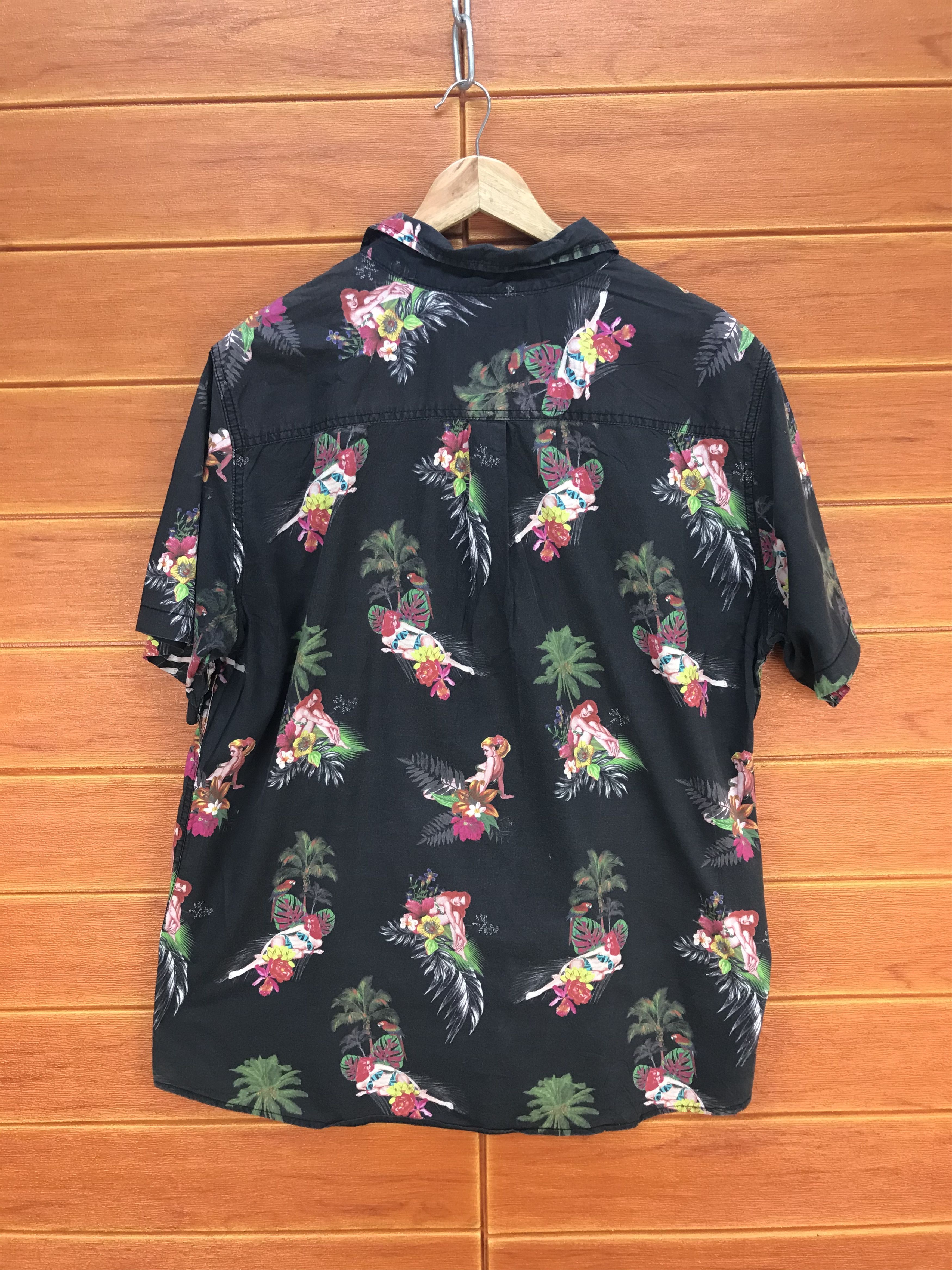 Japanese Brand Japanase On The Byas Hula Girls Hawaiian Shirt Size US XL / EU 56 / 4 - 5 Thumbnail