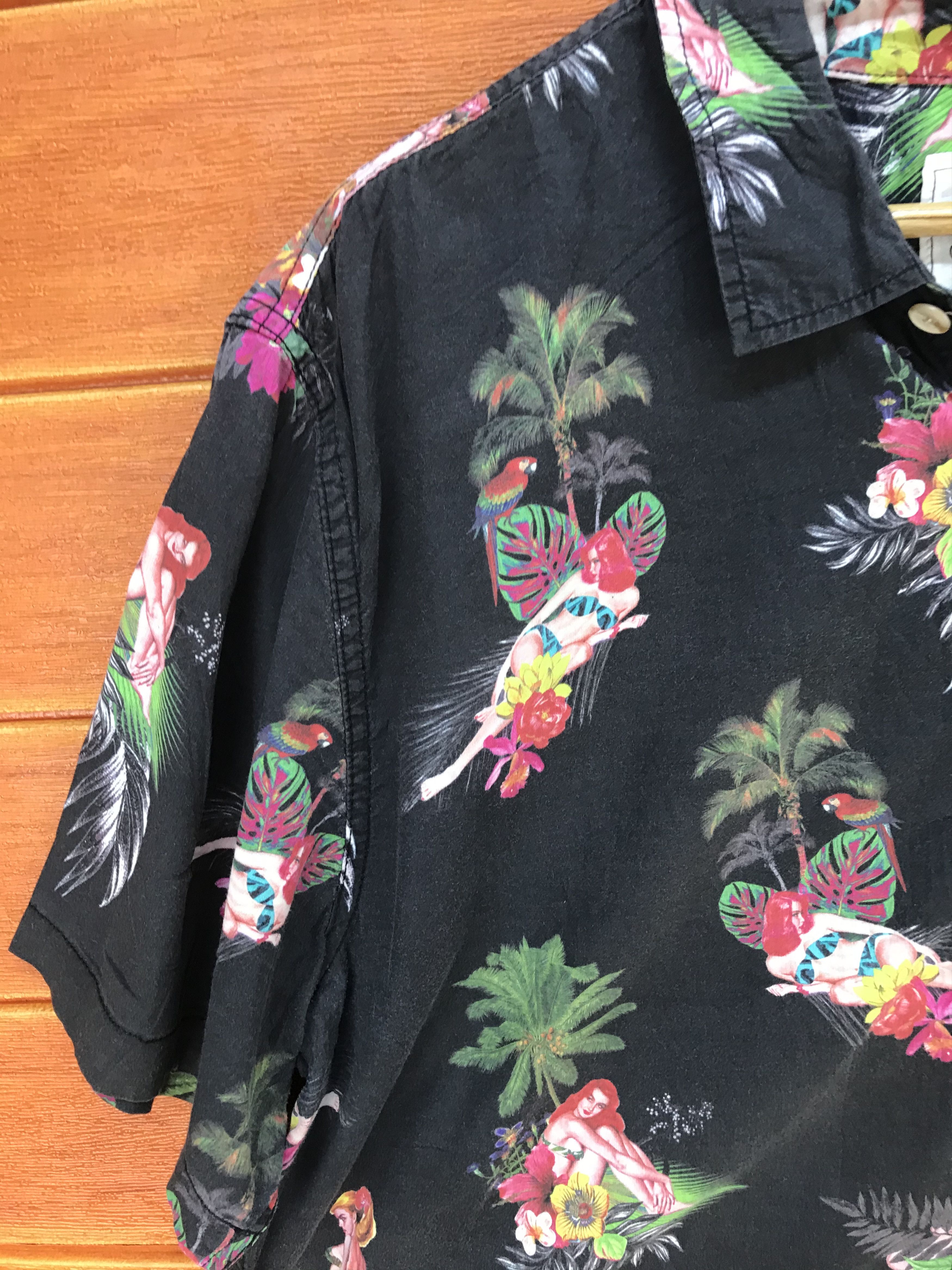 Japanese Brand Japanase On The Byas Hula Girls Hawaiian Shirt Size US XL / EU 56 / 4 - 1 Thumbnail