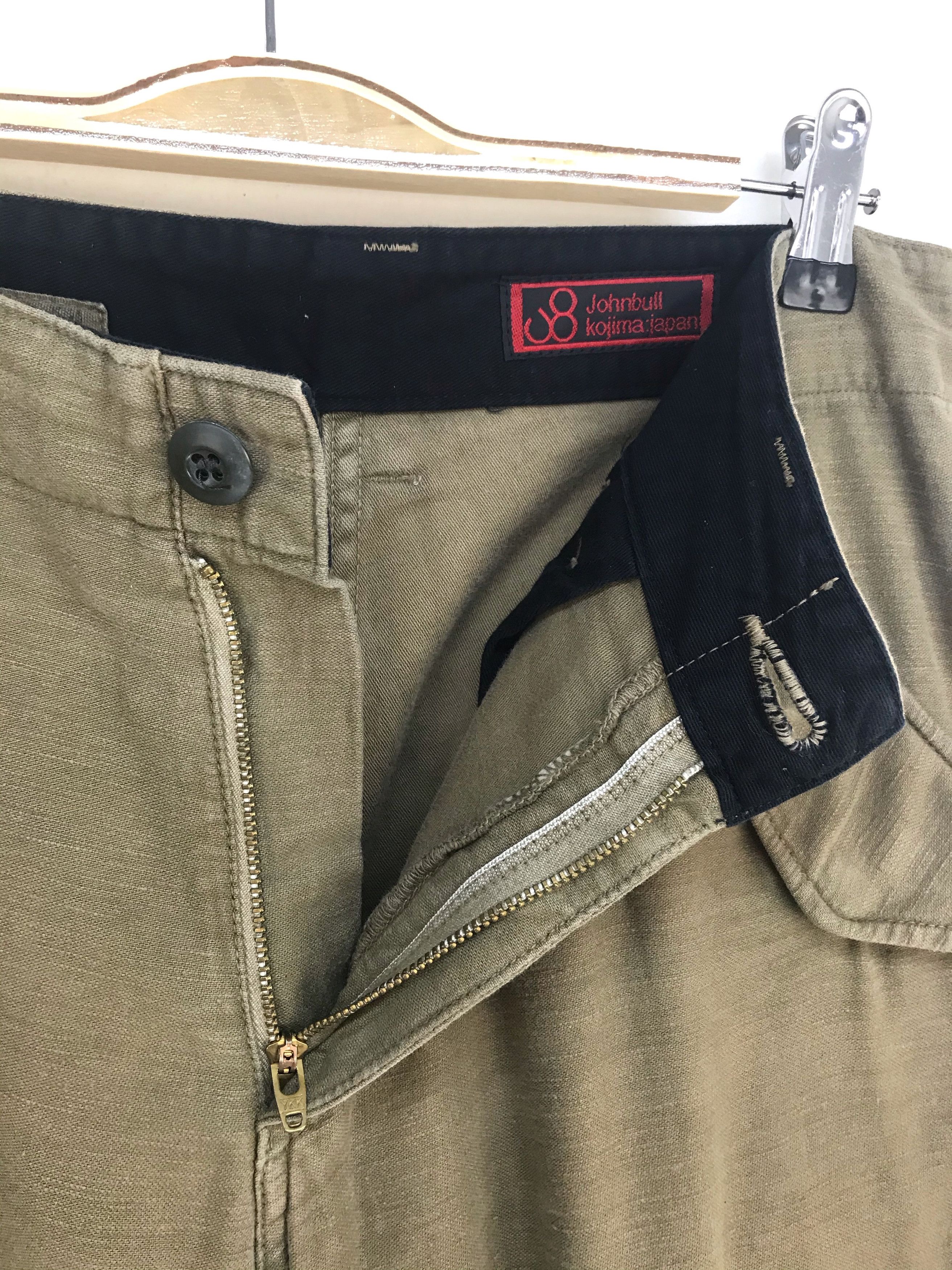 Beauty Beast JOHNBULL Kojima Japan Olive Green Military Cargo Pants Size US 31 - 12 Thumbnail