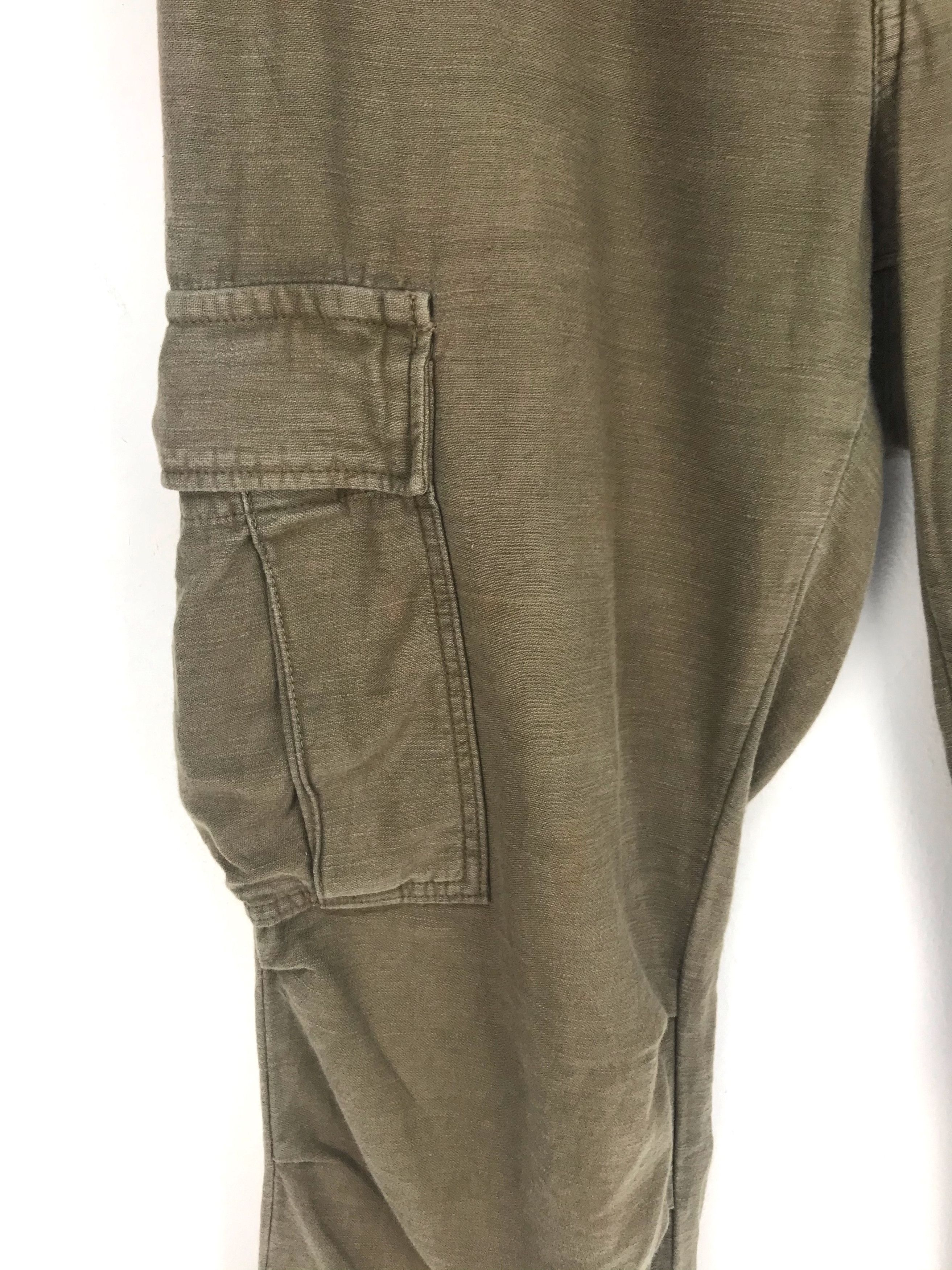 Beauty Beast JOHNBULL Kojima Japan Olive Green Military Cargo Pants Size US 31 - 4 Thumbnail
