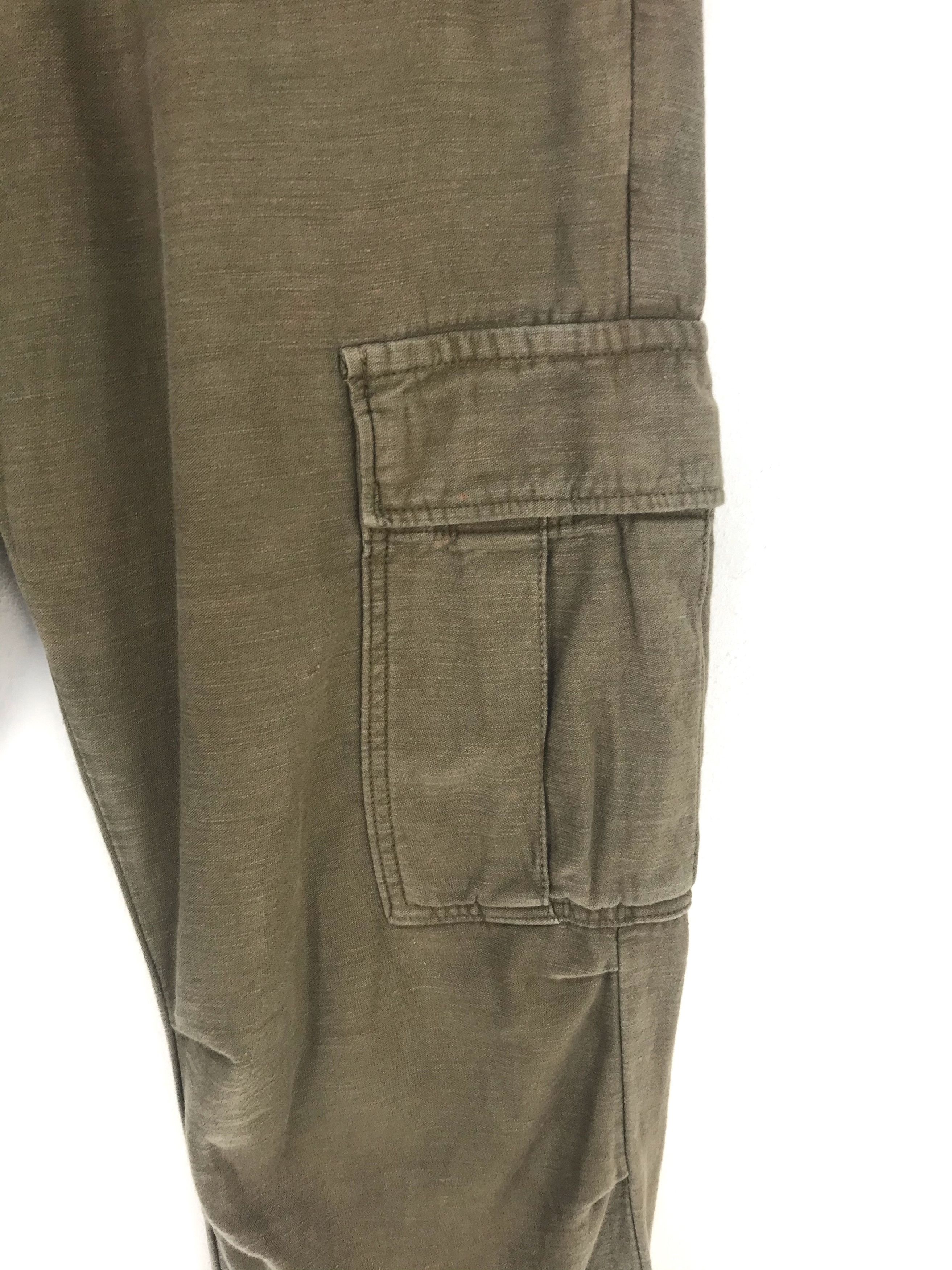 Beauty Beast JOHNBULL Kojima Japan Olive Green Military Cargo Pants Size US 31 - 5 Thumbnail