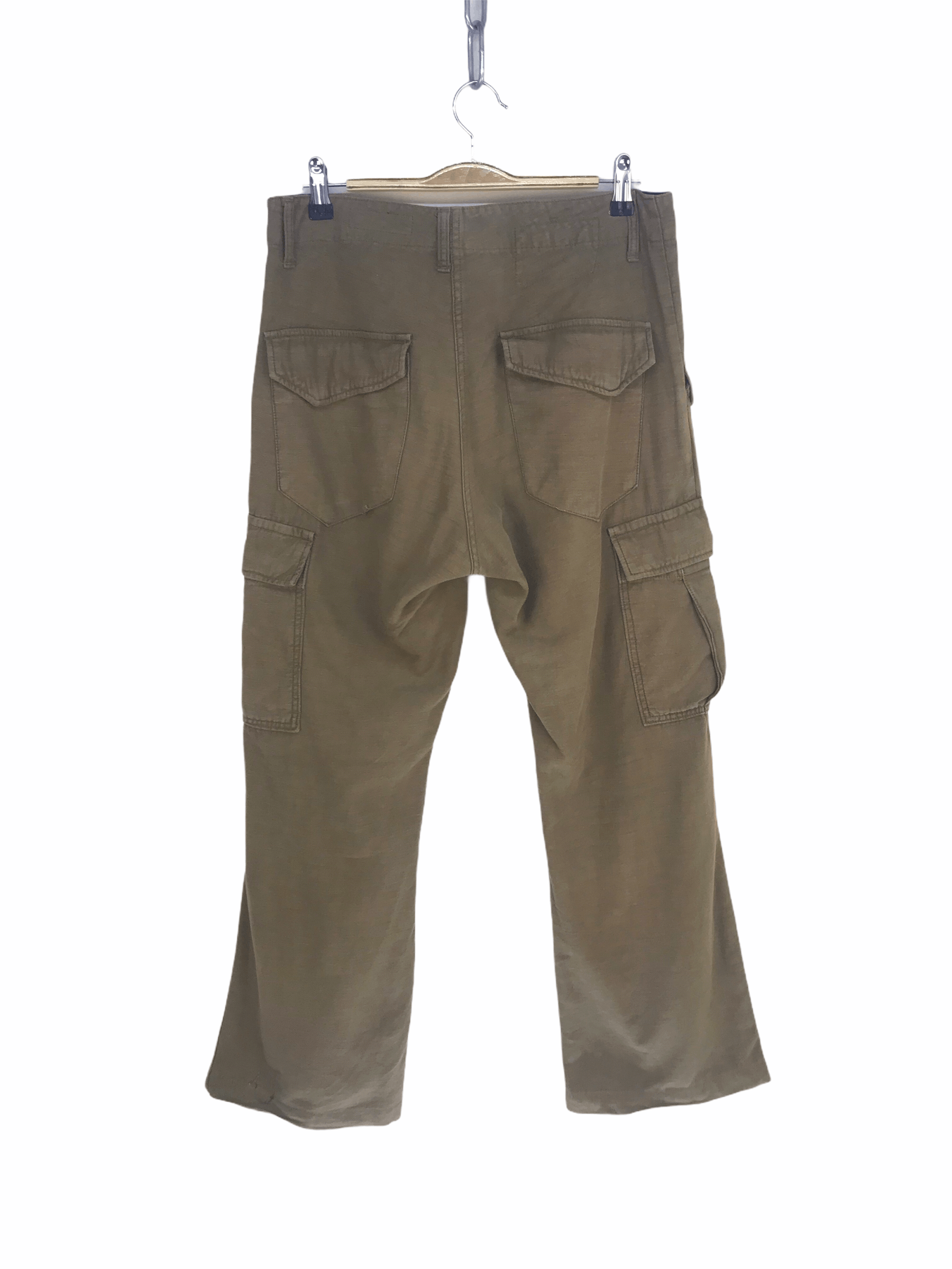 Beauty Beast JOHNBULL Kojima Japan Olive Green Military Cargo Pants Size US 31 - 2 Thumbnail
