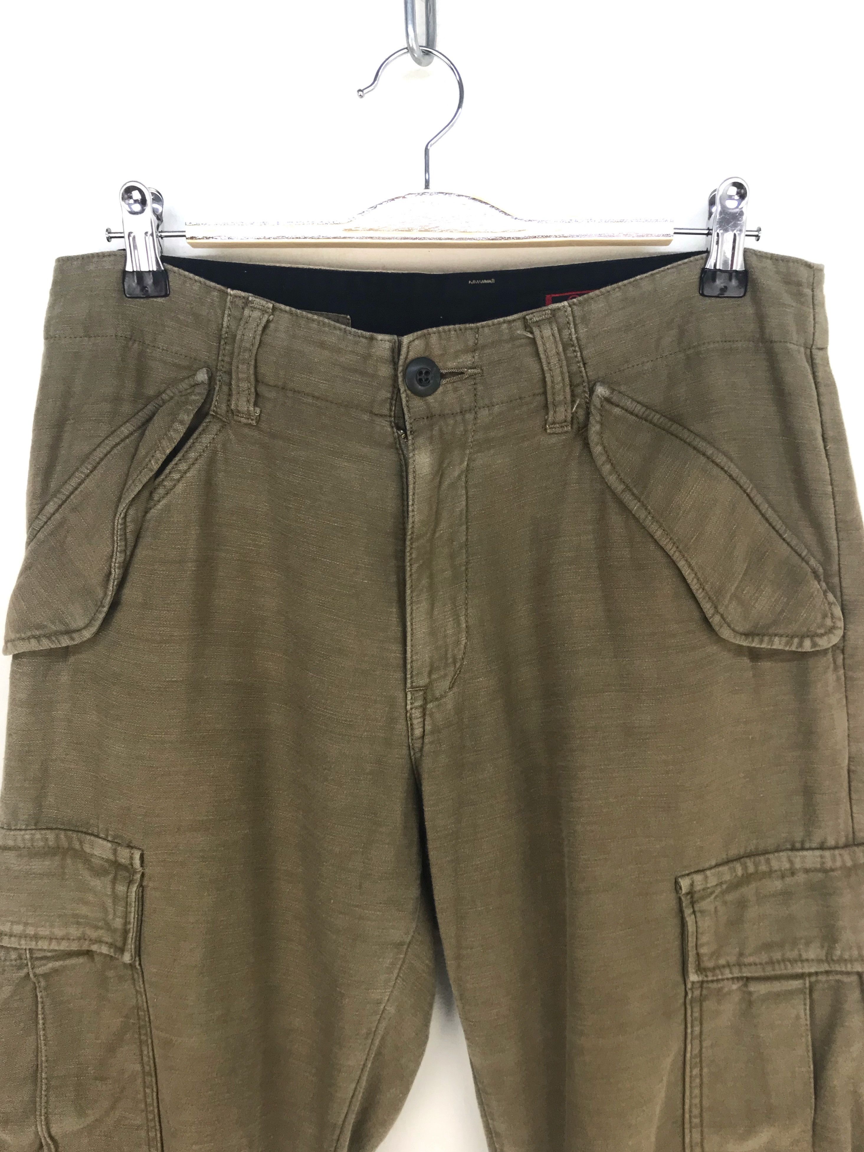 Beauty Beast JOHNBULL Kojima Japan Olive Green Military Cargo Pants Size US 31 - 3 Thumbnail