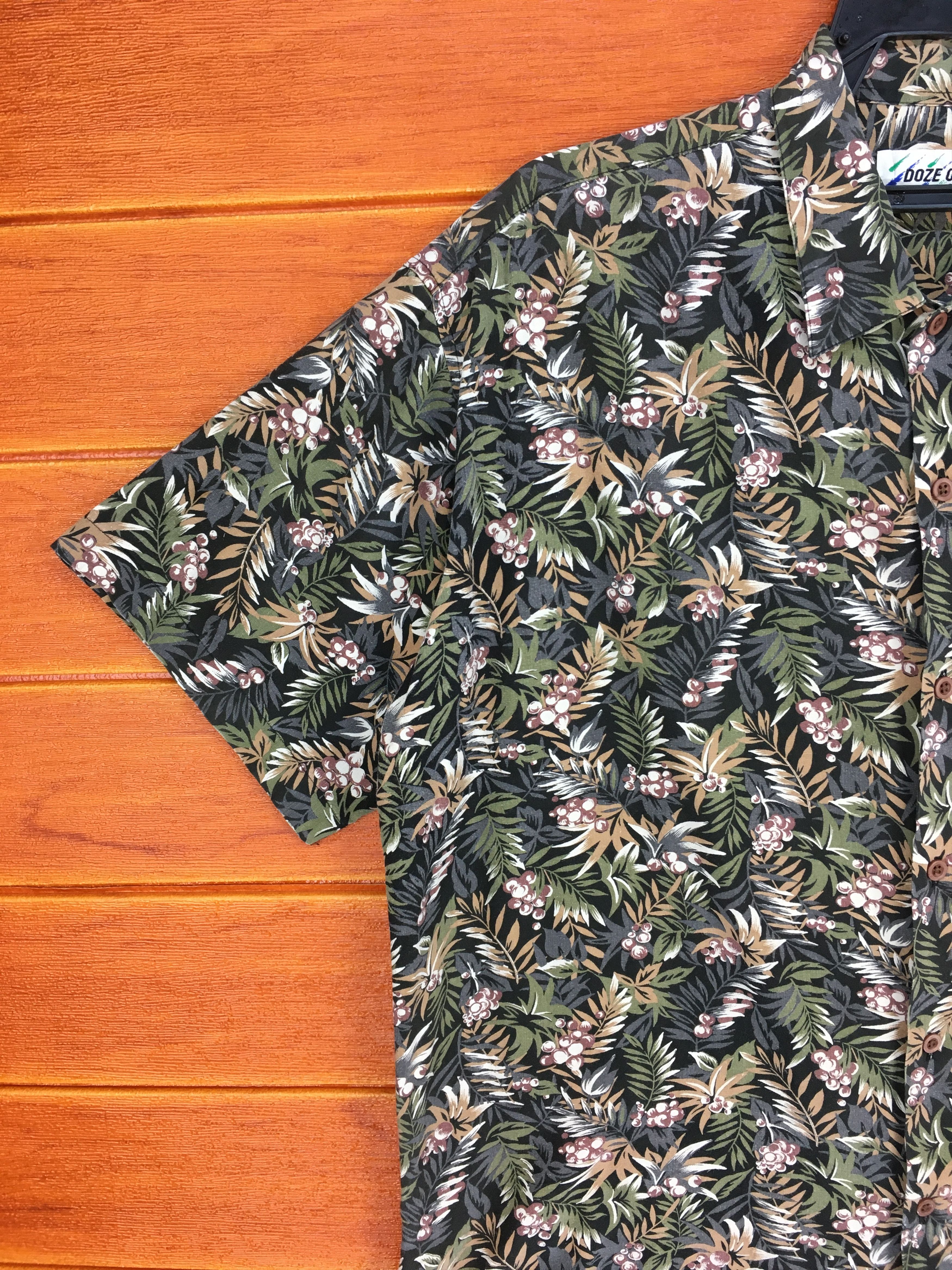 Other Vintage DOZE OFF Wild Florals Hawaiian Shirt Size US L / EU 52-54 / 3 - 3 Thumbnail