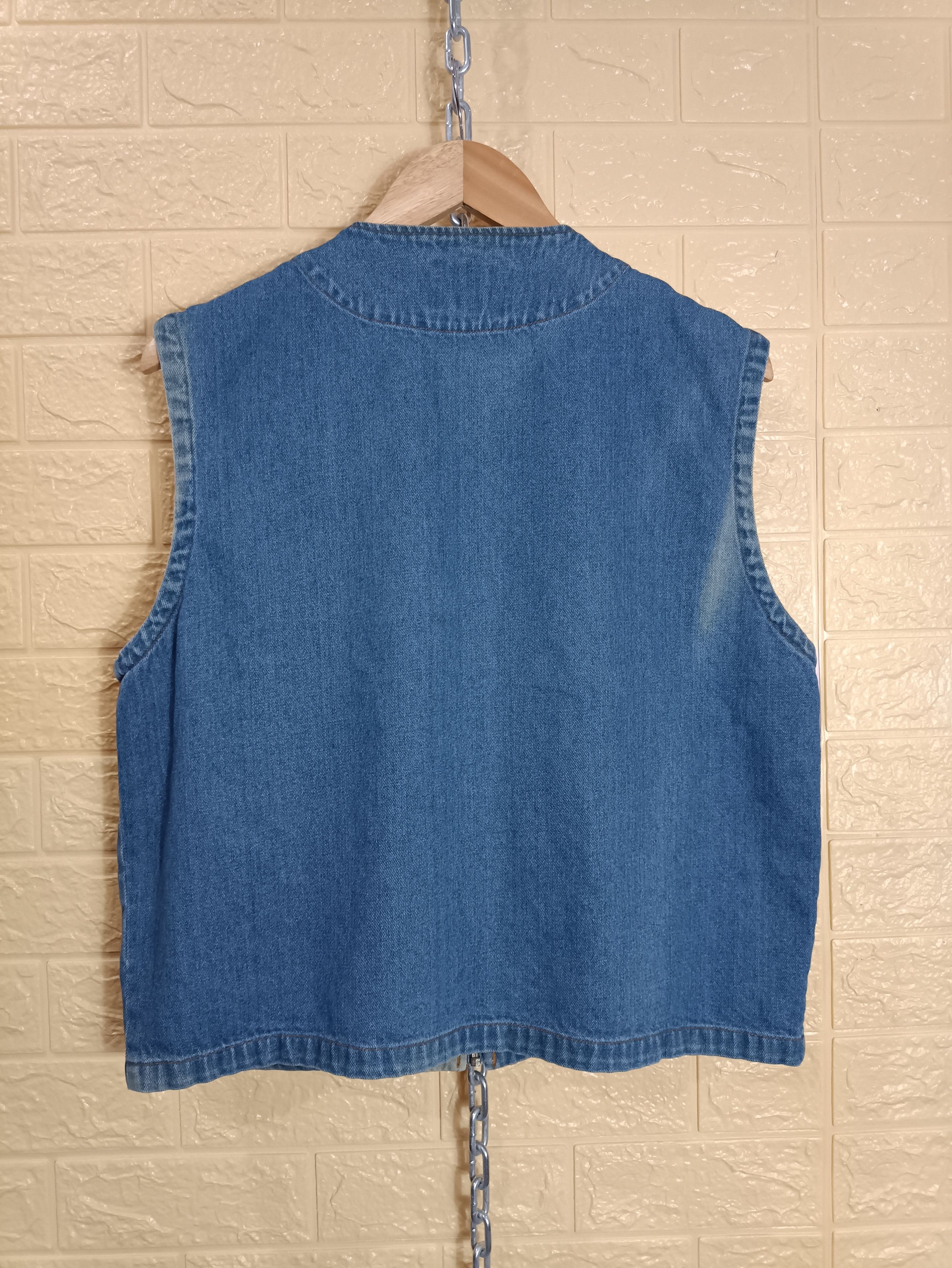 Japanese Brand Yuyulife Denim Vest Size US L / EU 52-54 / 3 - 11 Thumbnail