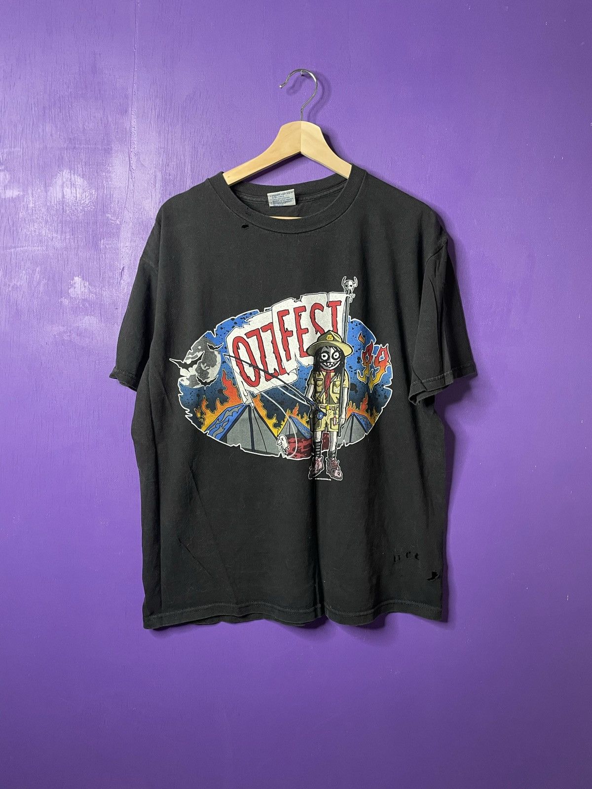 OZZFEST 1999年　バンT Vintage 1999 Ozzfest Ozzy Osbourne Black Sabbath Band Tee