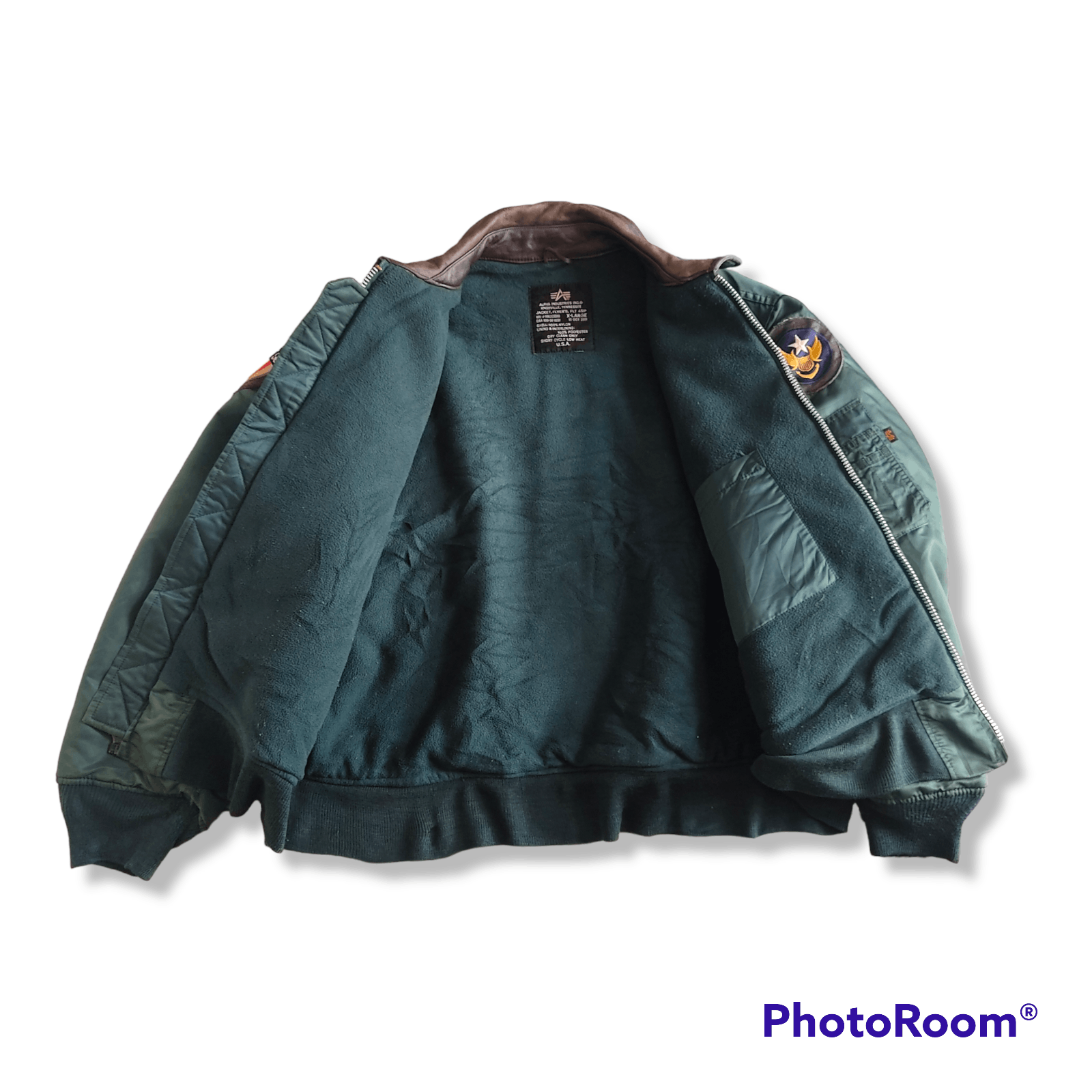 Alpha Industries × Vintage Vintage ALPHA INDUSTRIES CWU 45 Bomber Flight Jacket Size US XL / EU 56 / 4 - 8 Thumbnail