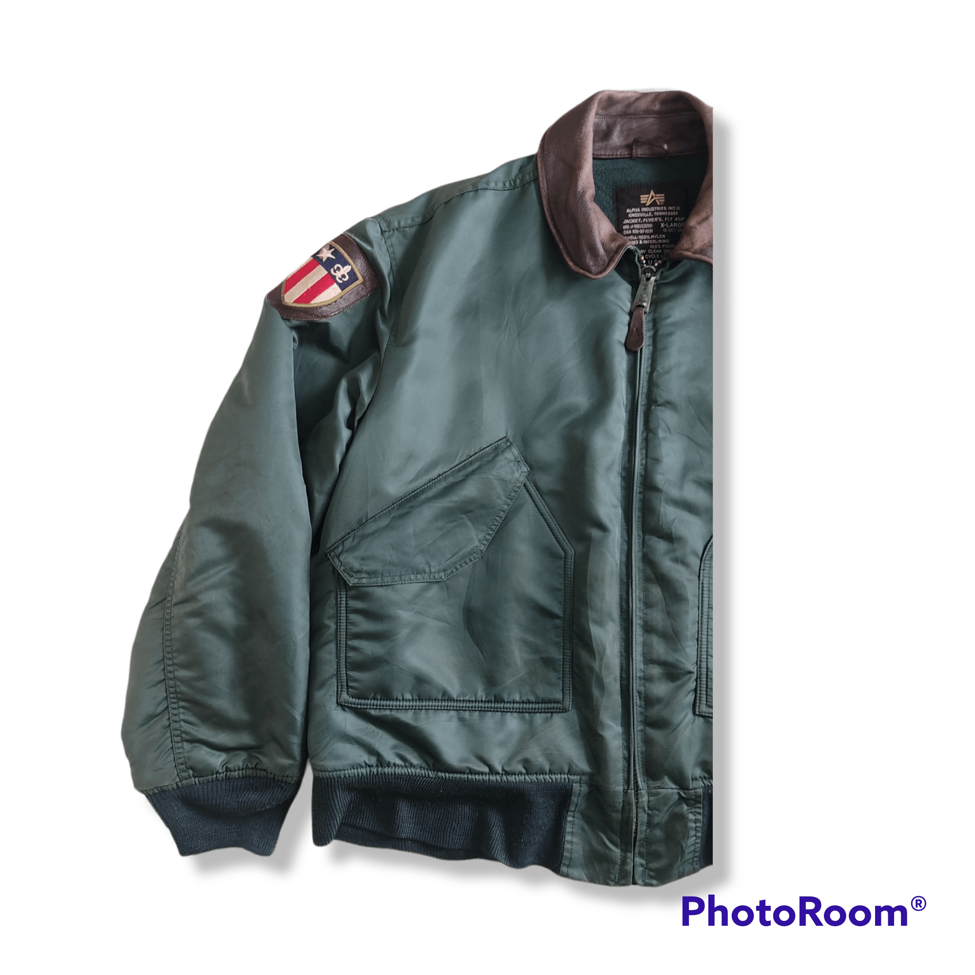 Alpha Industries × Vintage Vintage ALPHA INDUSTRIES CWU 45 Bomber Flight Jacket Size US XL / EU 56 / 4 - 5 Thumbnail