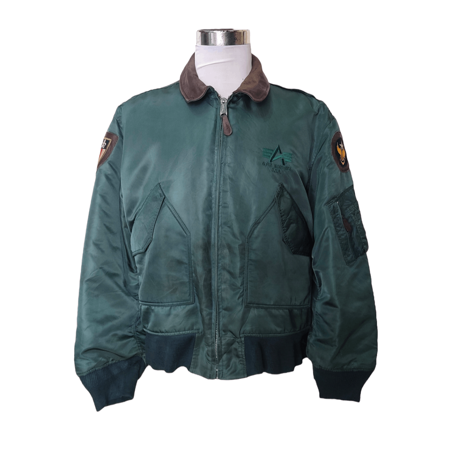 Alpha Industries × Vintage Vintage ALPHA INDUSTRIES CWU 45 Bomber Flight Jacket Size US XL / EU 56 / 4 - 1 Thumbnail