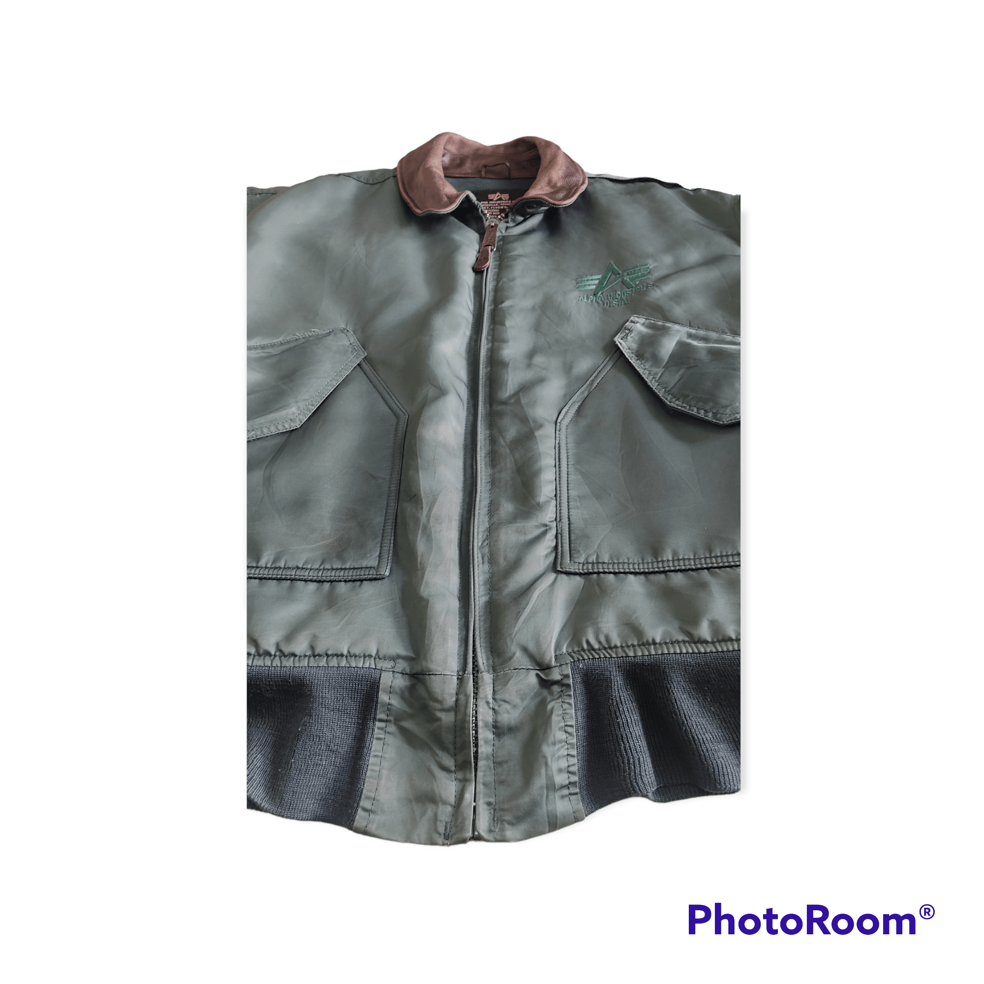 Alpha Industries × Vintage Vintage ALPHA INDUSTRIES CWU 45 Bomber Flight Jacket Size US XL / EU 56 / 4 - 7 Thumbnail