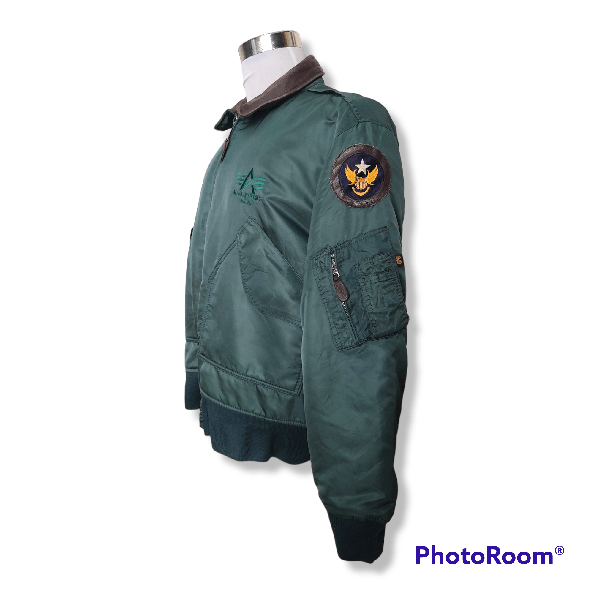 Alpha Industries × Vintage Vintage ALPHA INDUSTRIES CWU 45 Bomber Flight Jacket Size US XL / EU 56 / 4 - 2 Thumbnail