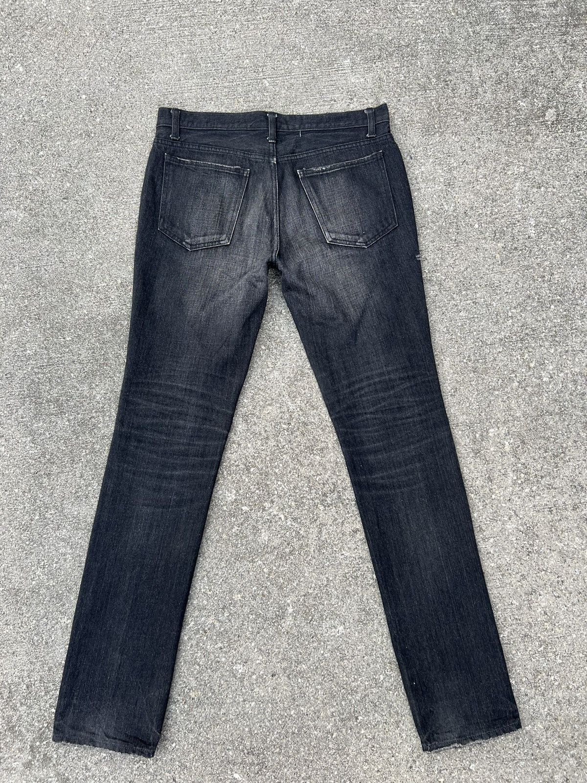 Lounge Lizard Vintage Lounge Lizard Distress Fade Black Denim Jeans Size 3 Size US 31 - 19 Thumbnail
