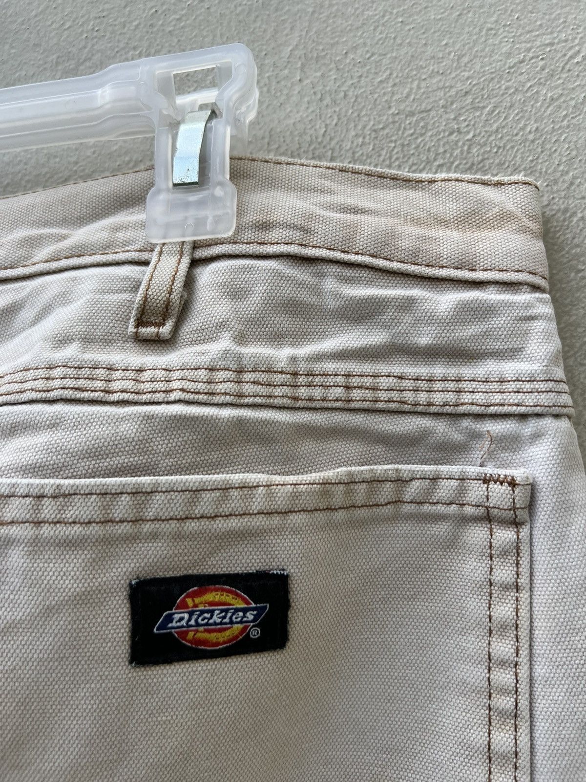 Dickies Vintage 2000s Dickies Sun Fade Denim Trashed Work Jeans Size US 36 / EU 52 - 12 Thumbnail