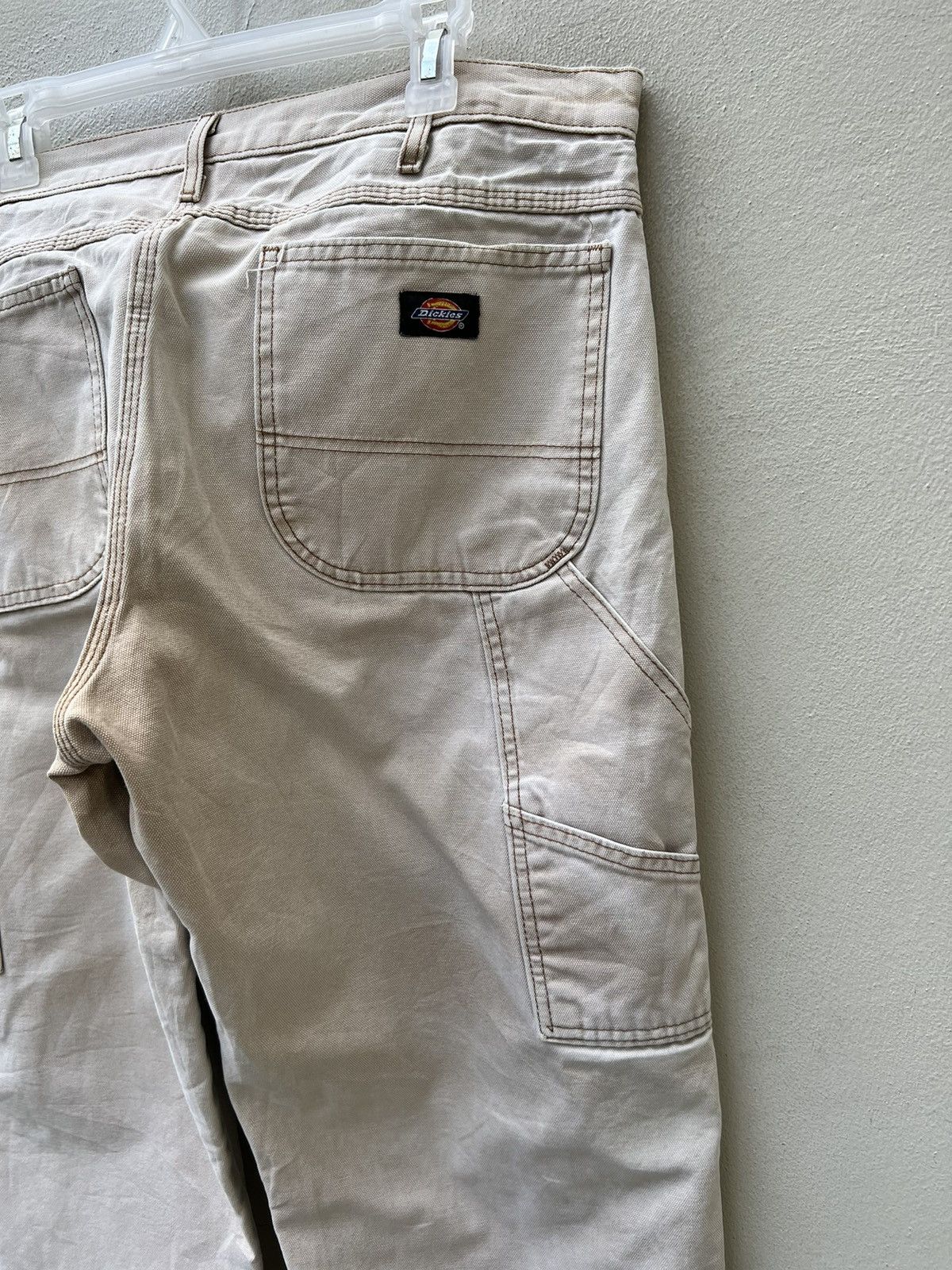 Dickies Vintage 2000s Dickies Sun Fade Denim Trashed Work Jeans Size US 36 / EU 52 - 11 Thumbnail