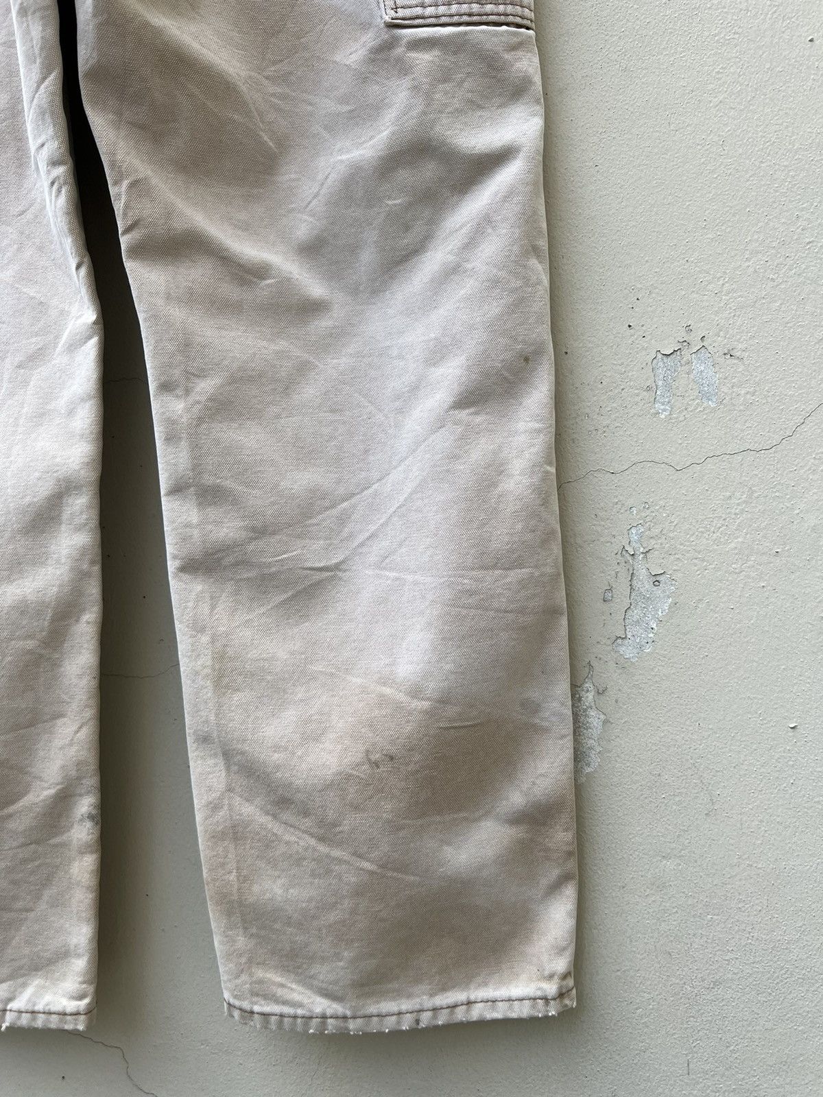 Dickies Vintage 2000s Dickies Sun Fade Denim Trashed Work Jeans Size US 36 / EU 52 - 13 Thumbnail