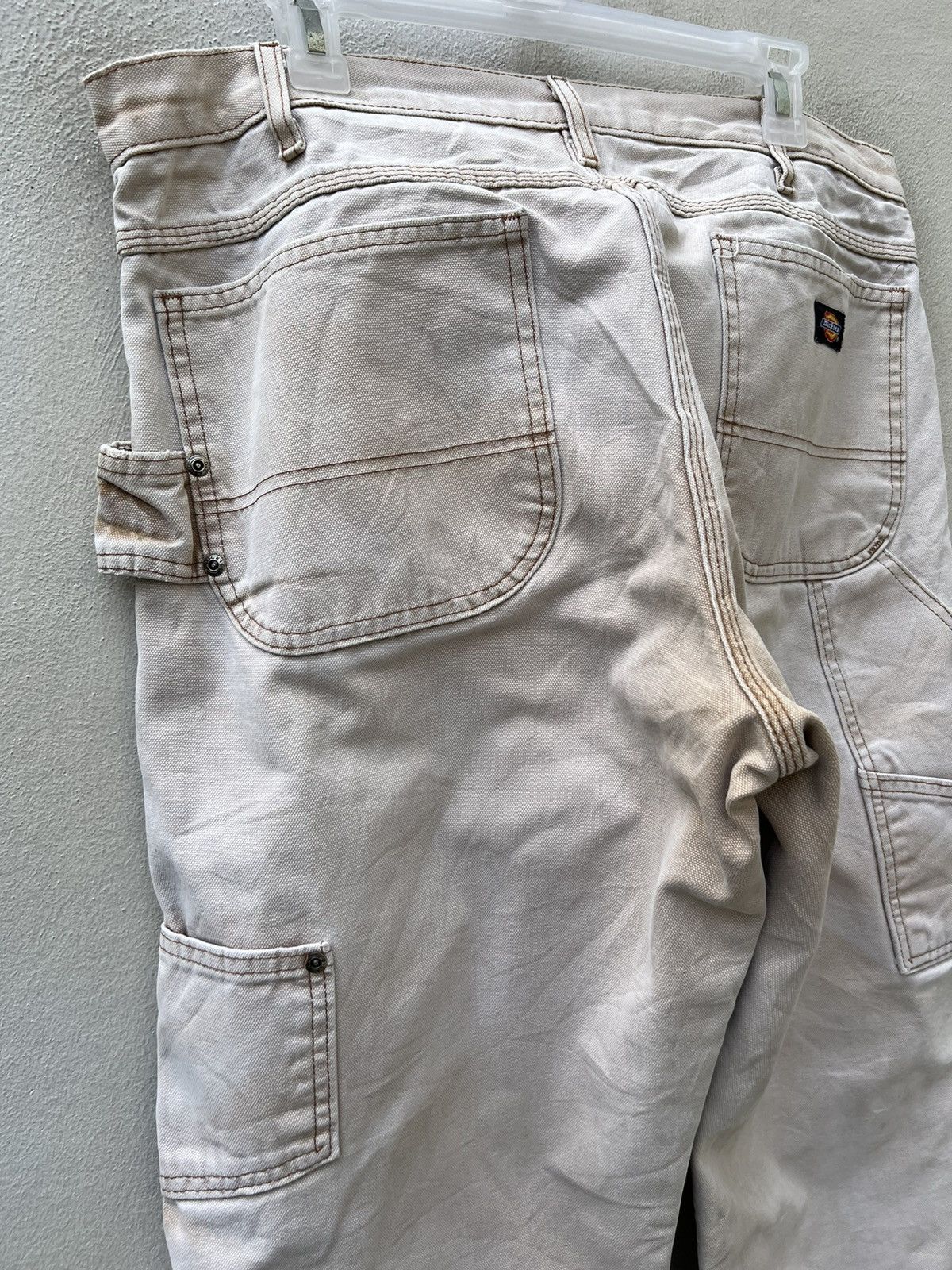 Dickies Vintage 2000s Dickies Sun Fade Denim Trashed Work Jeans Size US 36 / EU 52 - 9 Thumbnail