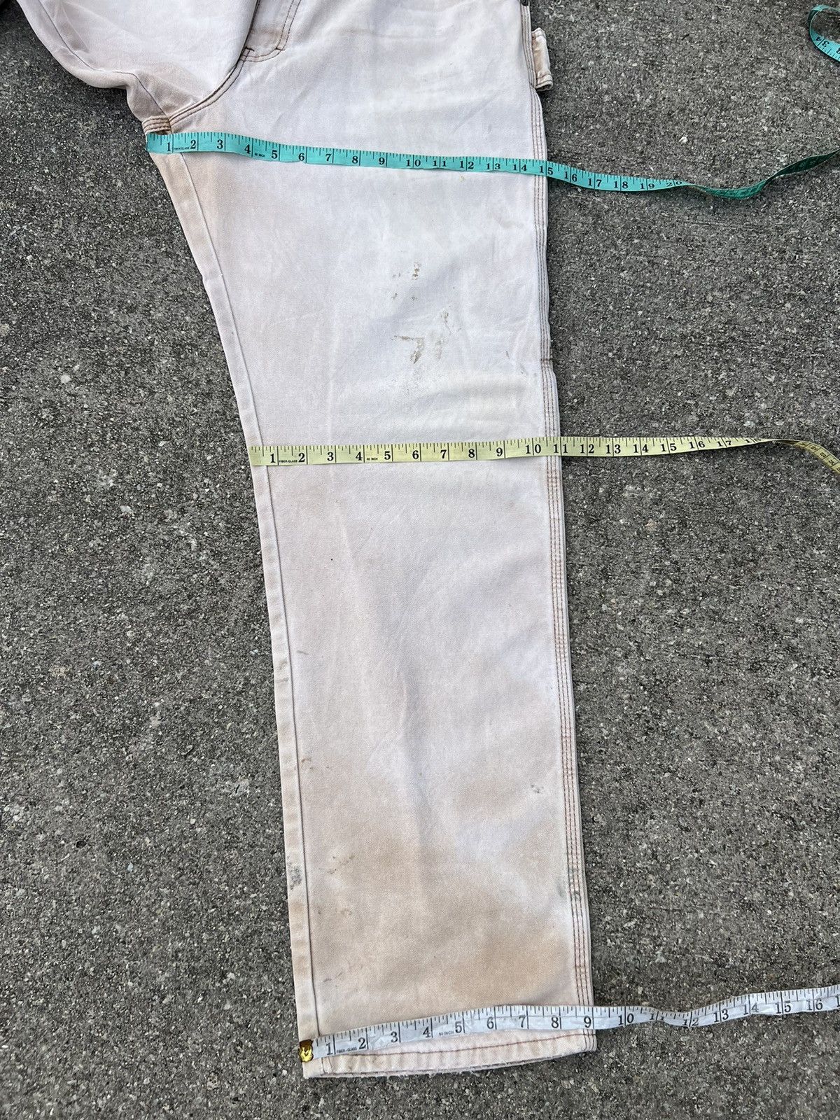Dickies Vintage 2000s Dickies Sun Fade Denim Trashed Work Jeans Size US 36 / EU 52 - 17 Thumbnail