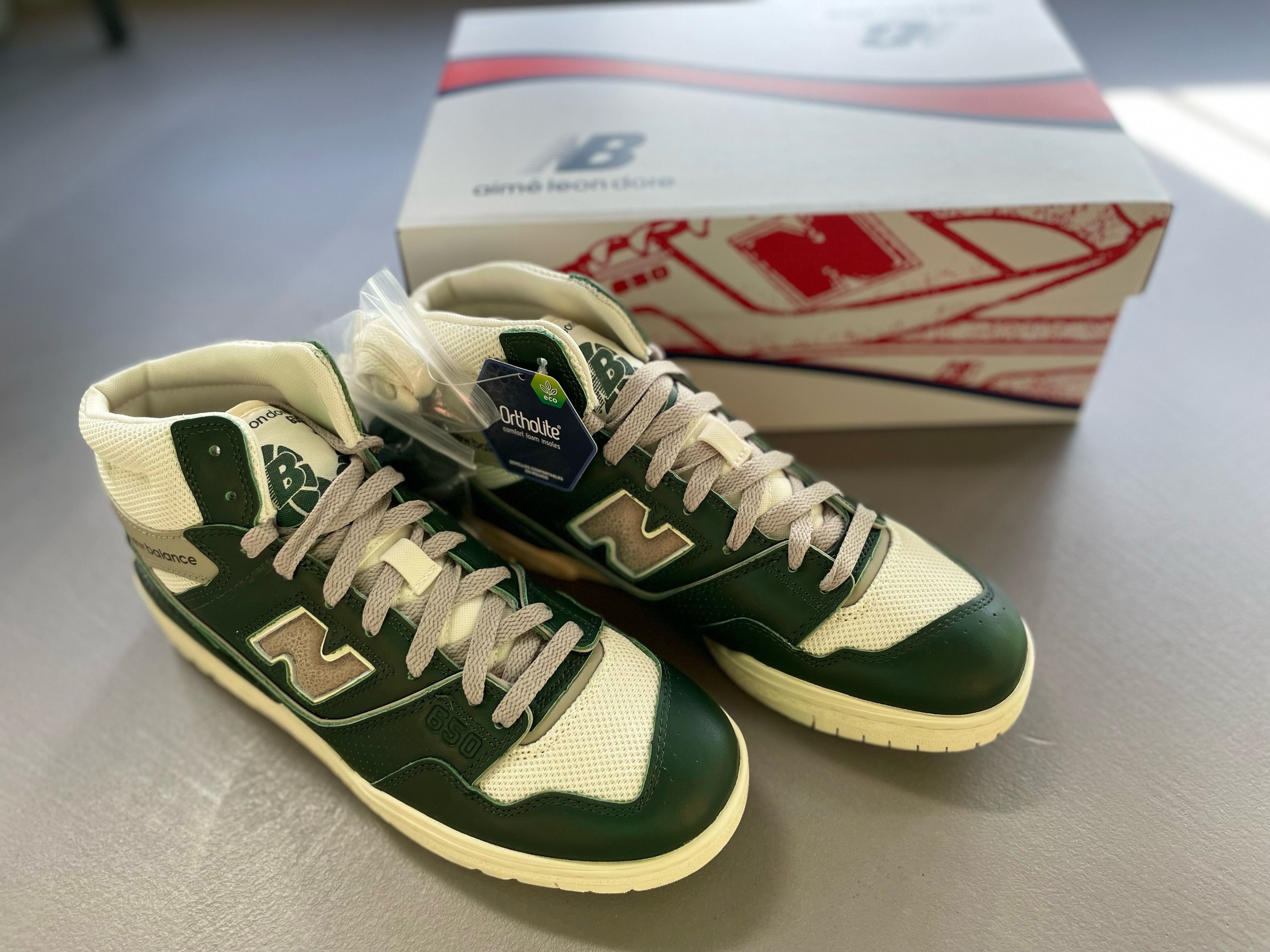 Aime Leon Dore × New Balance Aime Leon Dore x New Balance 650R Botanical Green High Top Size US 9.5 / EU 42-43 - 3 Thumbnail