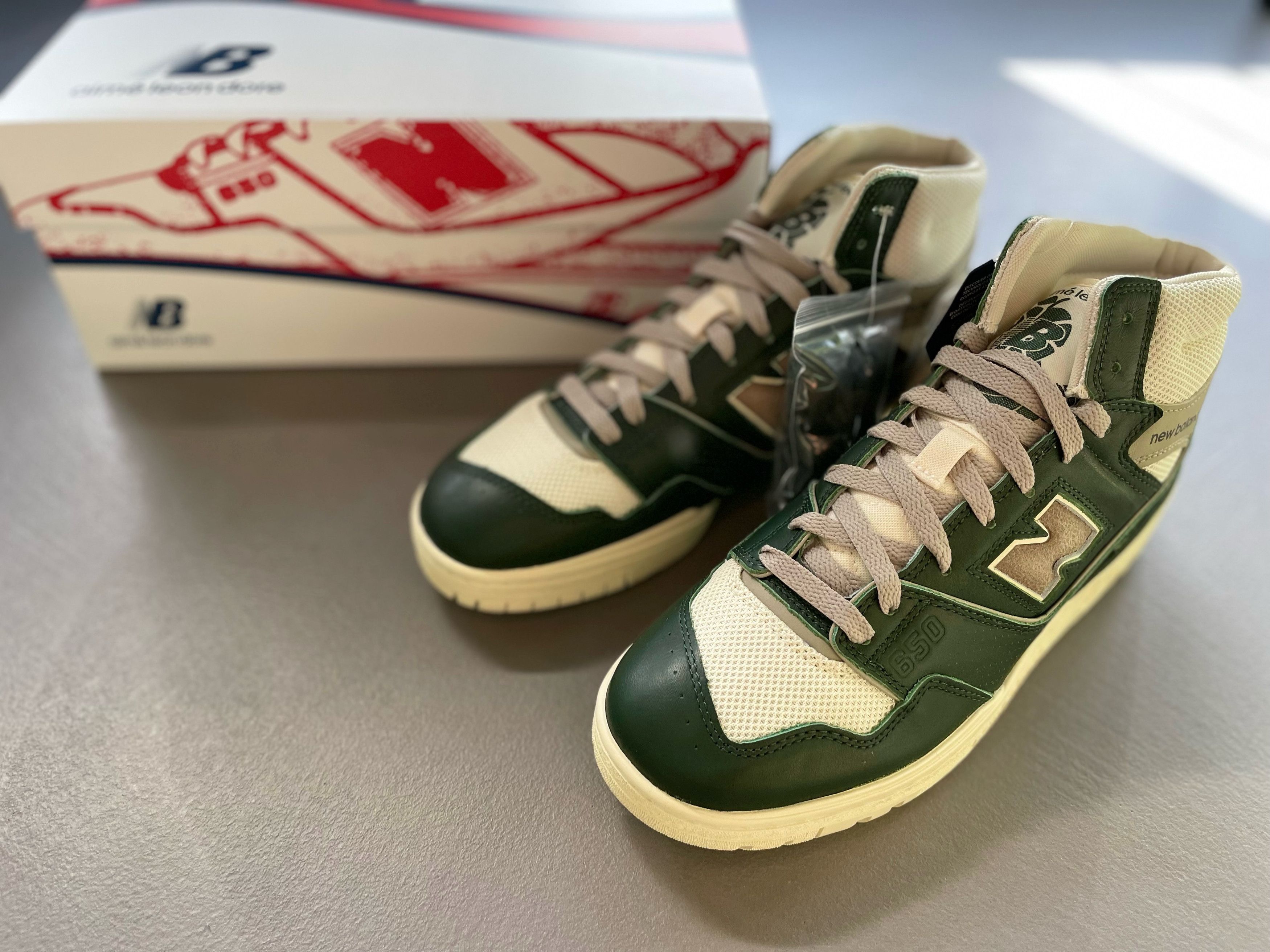 Aime Leon Dore × New Balance Aime Leon Dore x New Balance 650R Botanical Green High Top Size US 9.5 / EU 42-43 - 4 Thumbnail
