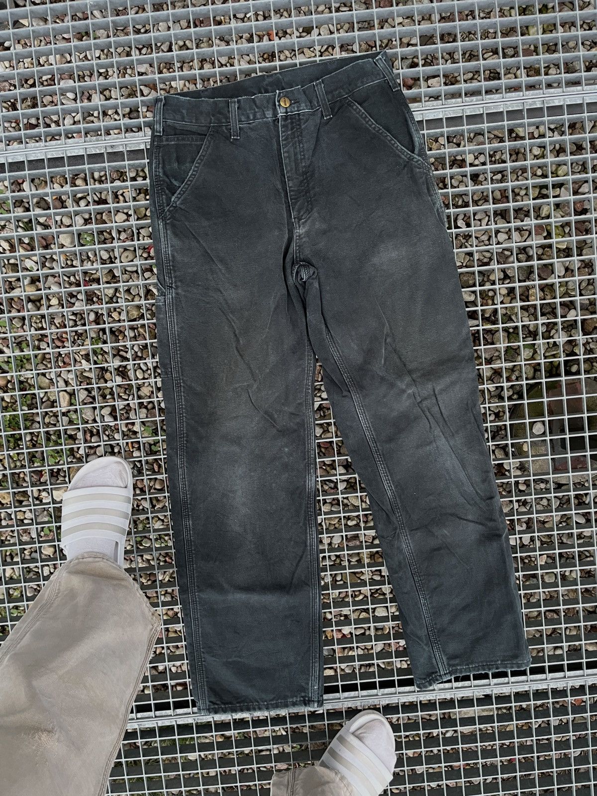 Carhartt Vintage 90s Carhartt Cargo Baggy Work Dungaree Pants Jeans Size US 34 / EU 50 - 5 Thumbnail