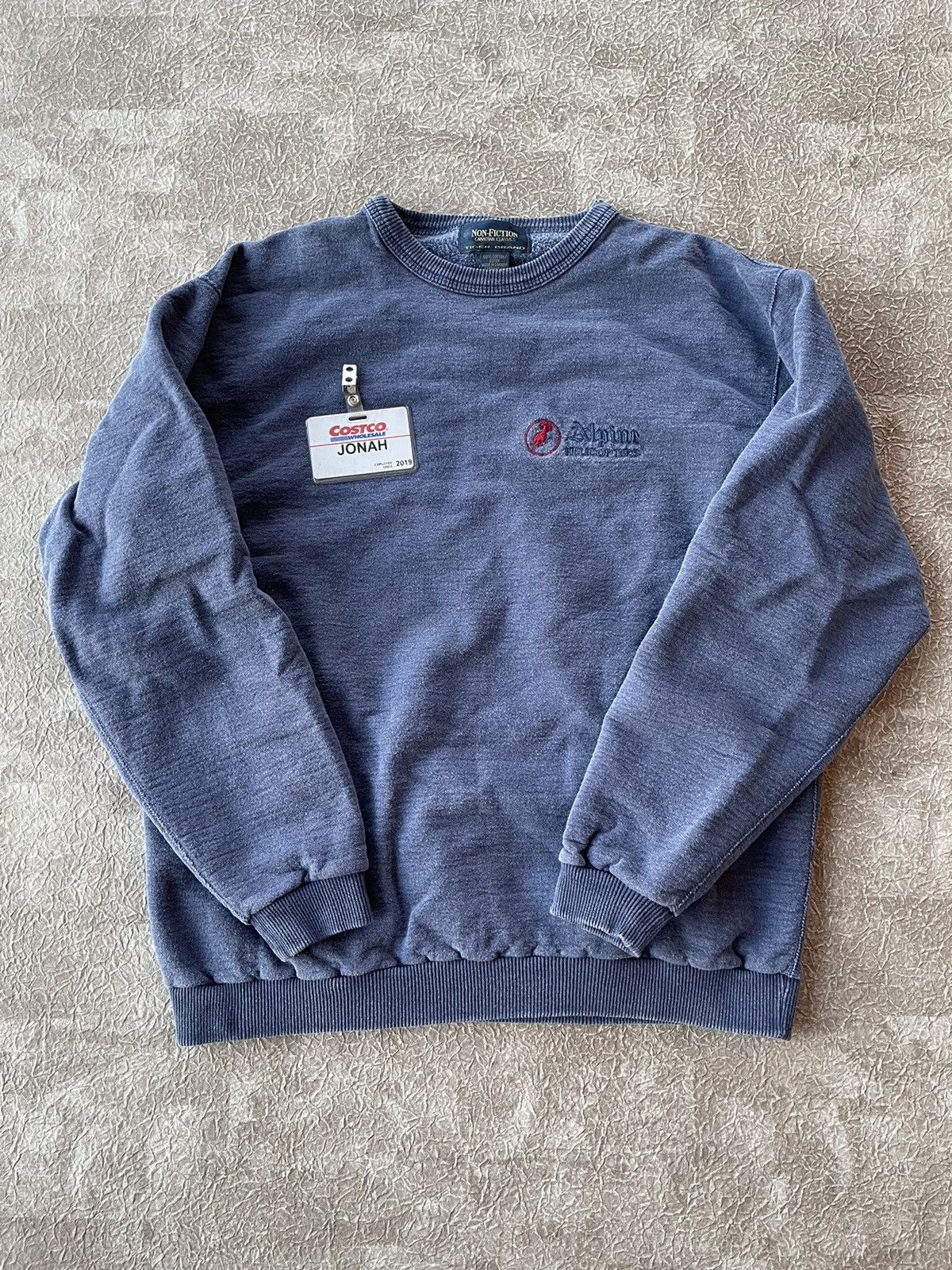 Vintage Vintage 90’s Non-Fiction Alpine Faded Wash Crewneck | Grailed