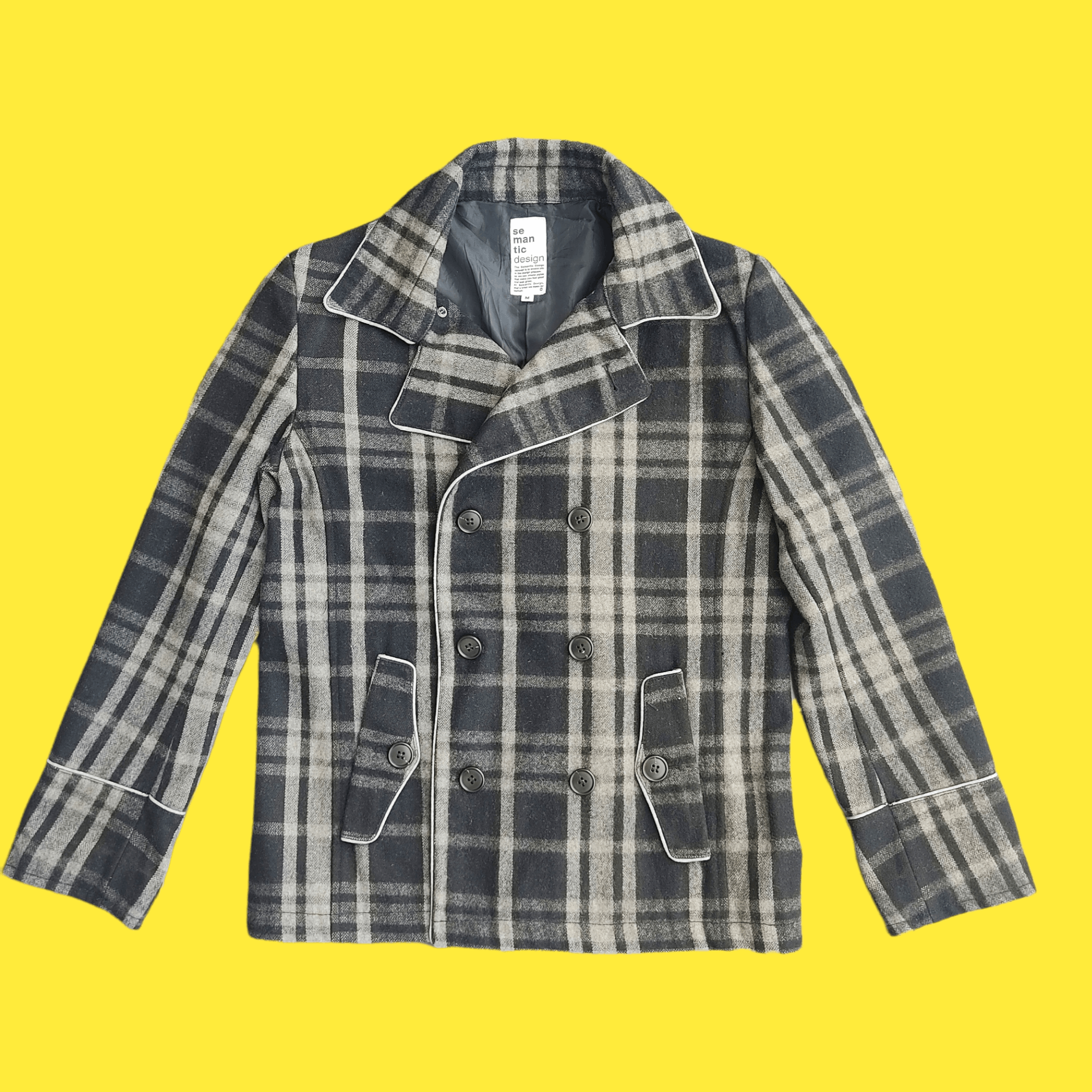 Japanese Brand Semantic Design Tartan Plaid Checkers Jackets Size US M / EU 48-50 / 2 - 3 Thumbnail