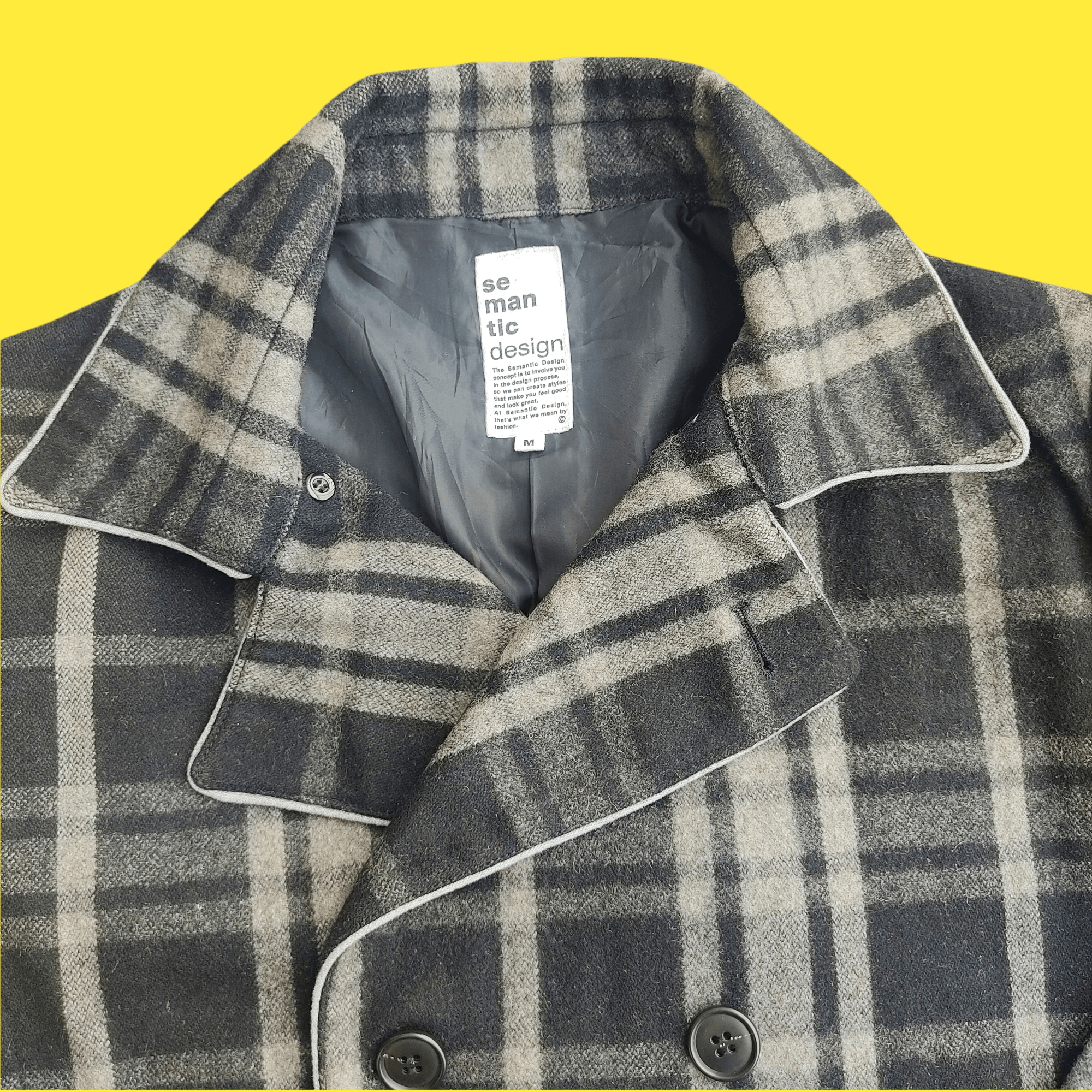 Japanese Brand Semantic Design Tartan Plaid Checkers Jackets Size US M / EU 48-50 / 2 - 5 Thumbnail