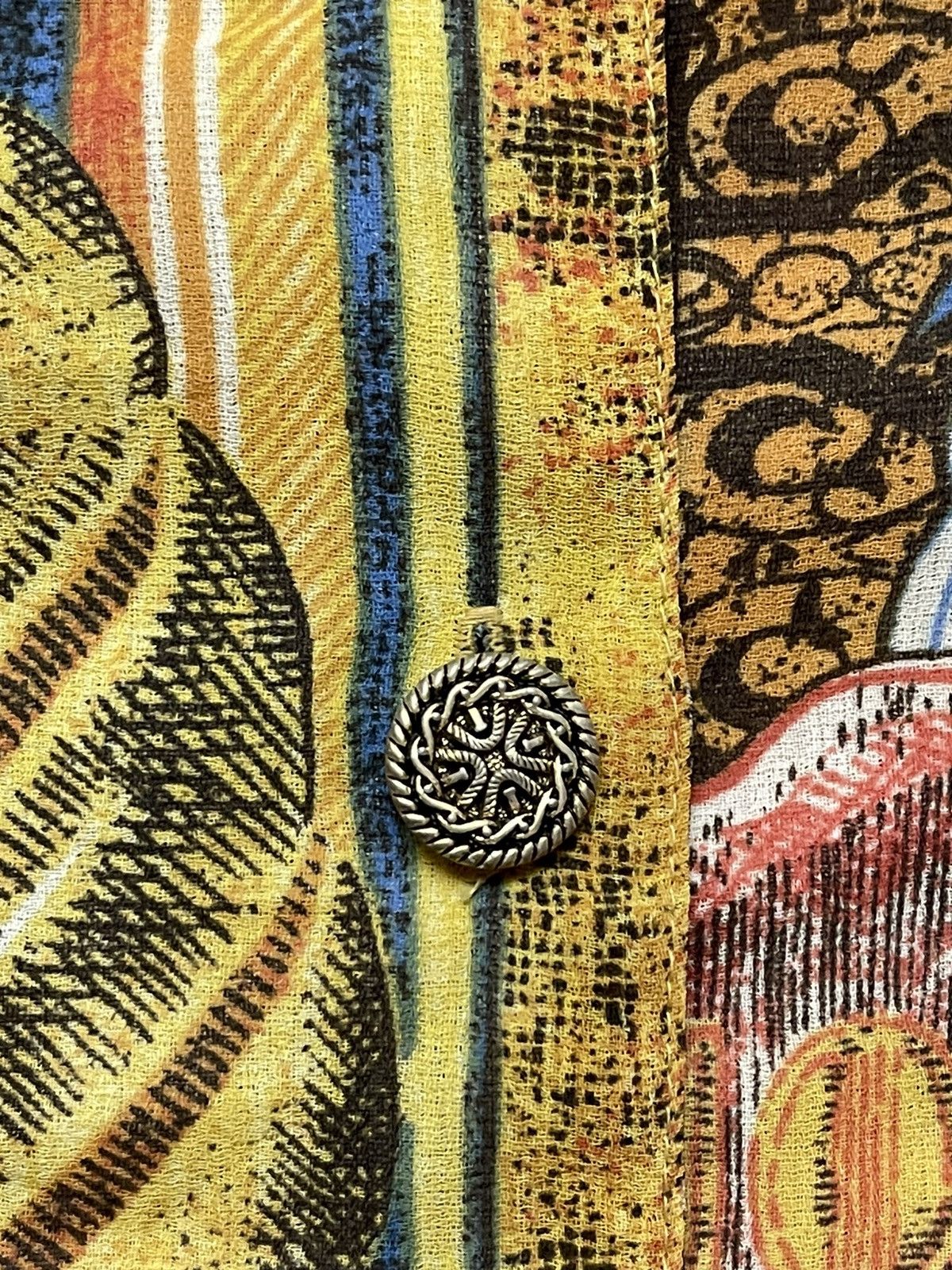 Vintage Vintage crazy printed silk money shirt Size US M / EU 48-50 / 2 - 7 Thumbnail