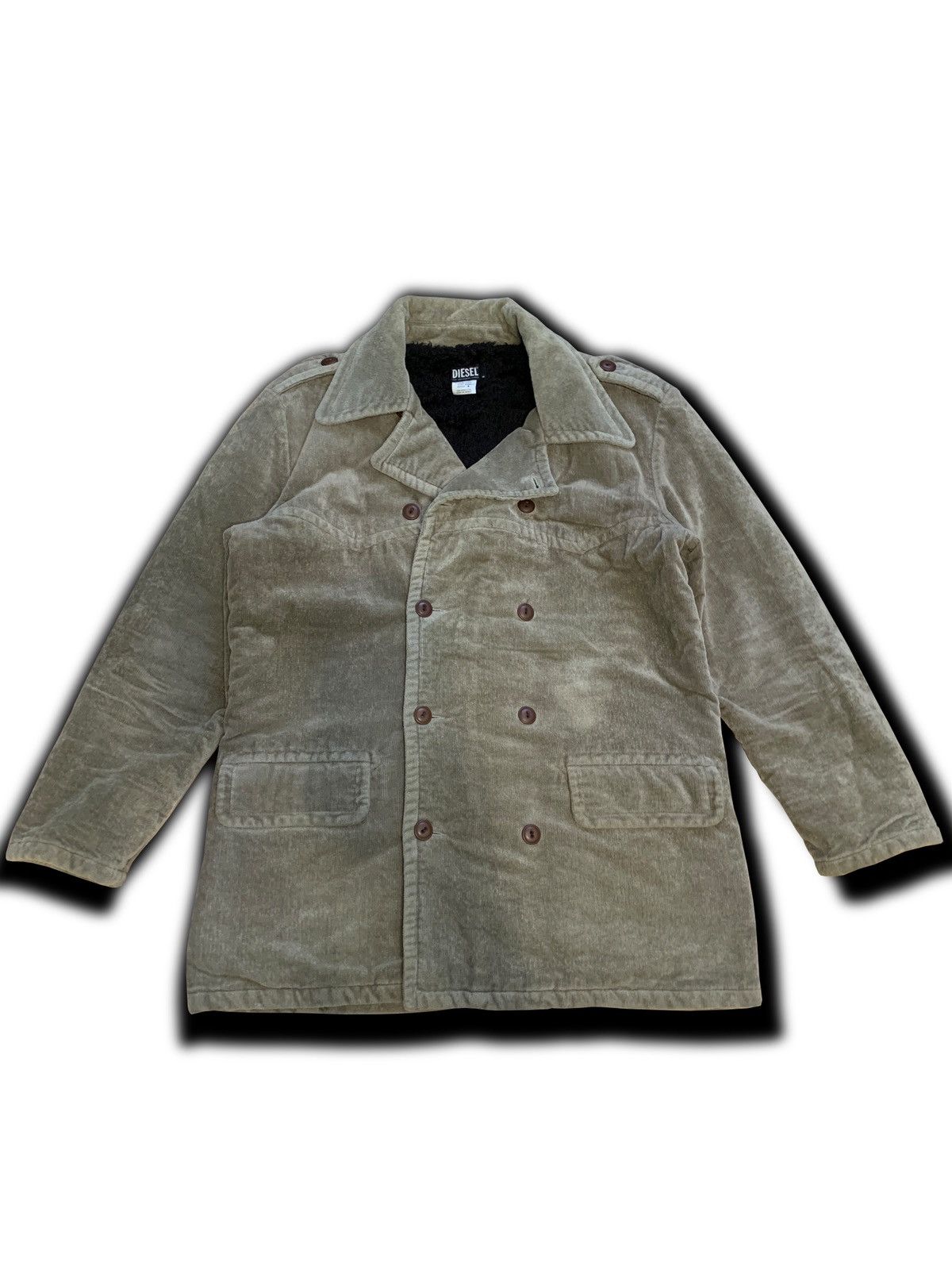 Diesel × Japanese Brand × Vintage 499$ Vintage Diesel Velvet Coat Made in Italy Size US XL / EU 56 / 4 - 1 Thumbnail