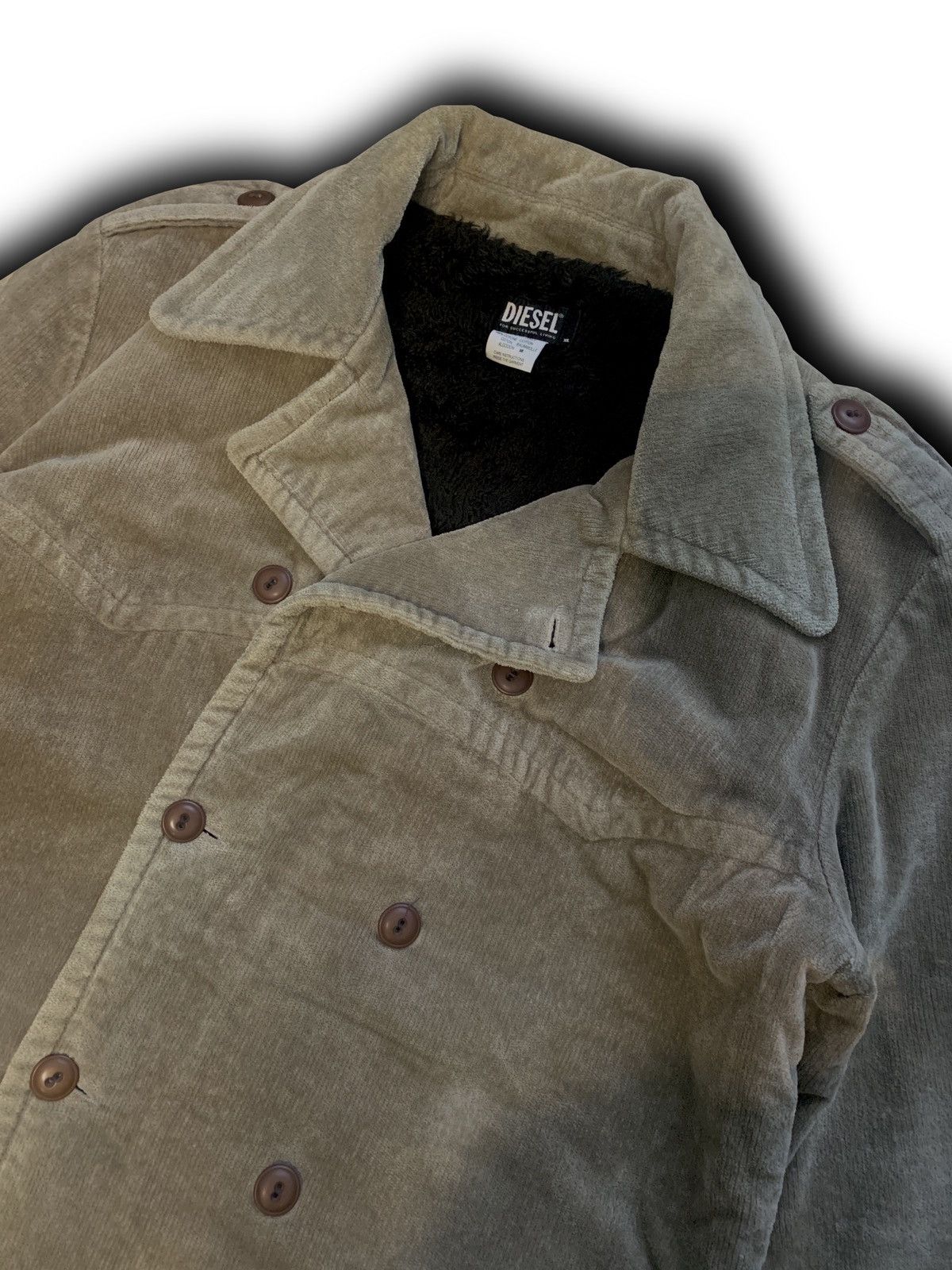 Diesel × Japanese Brand × Vintage 499$ Vintage Diesel Velvet Coat Made in Italy Size US XL / EU 56 / 4 - 2 Thumbnail