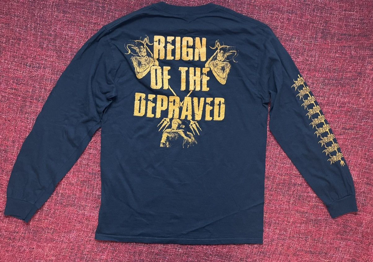 Band Tees × Vintage Depravity graphic vintage longsleeve Size US M / EU 48-50 / 2 - 6 Thumbnail