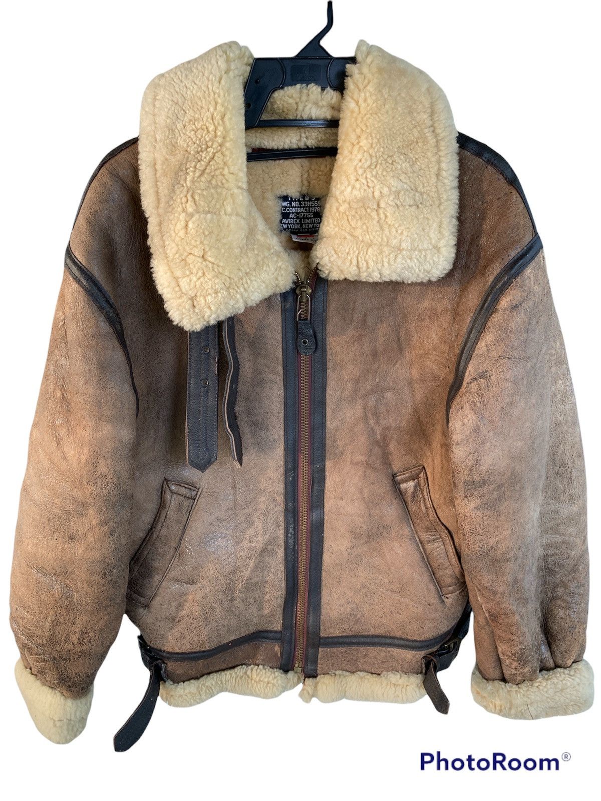 Vintage Vintage Avirex B3 Sheepskin | Grailed