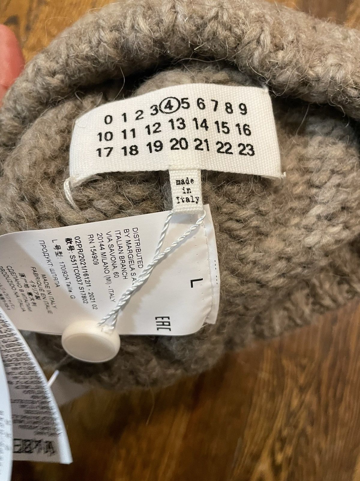 Maison Margiela】4ステッチ ビーニー L