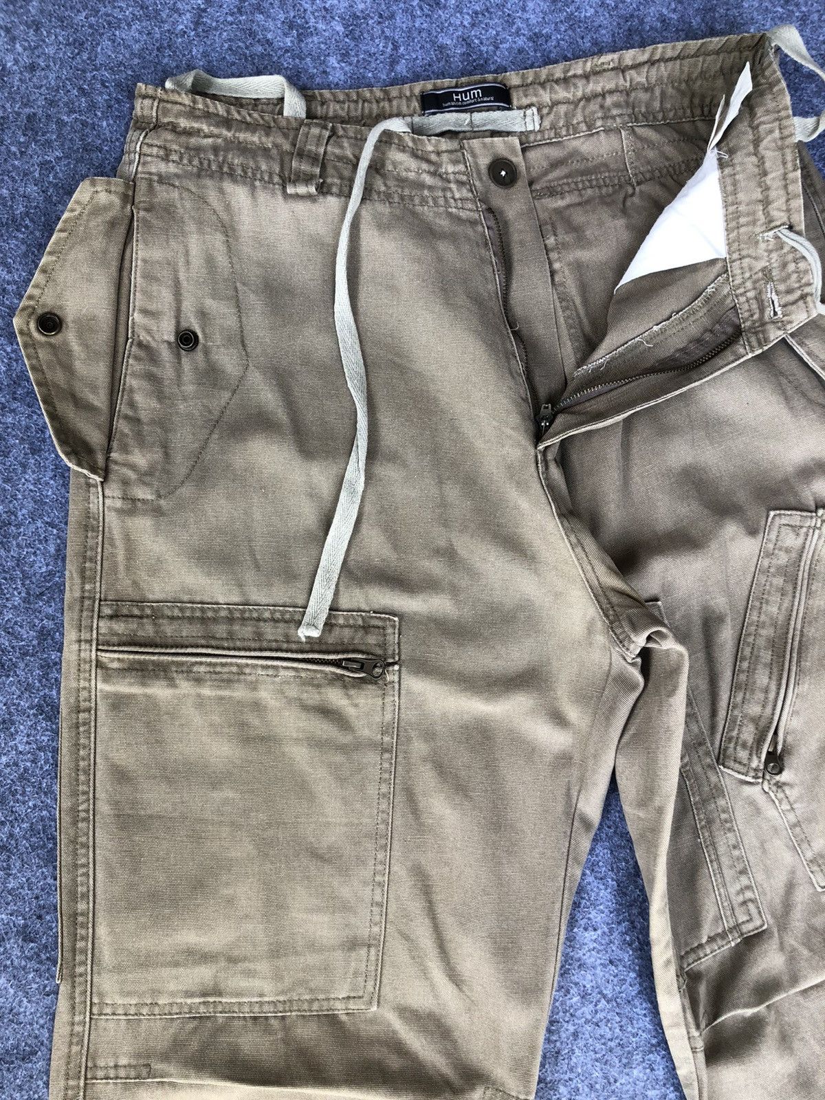 KOZABURO 🔥HUM🔥Zipper Pocket Cargo Pants Designer Size US 31 - 5 Thumbnail