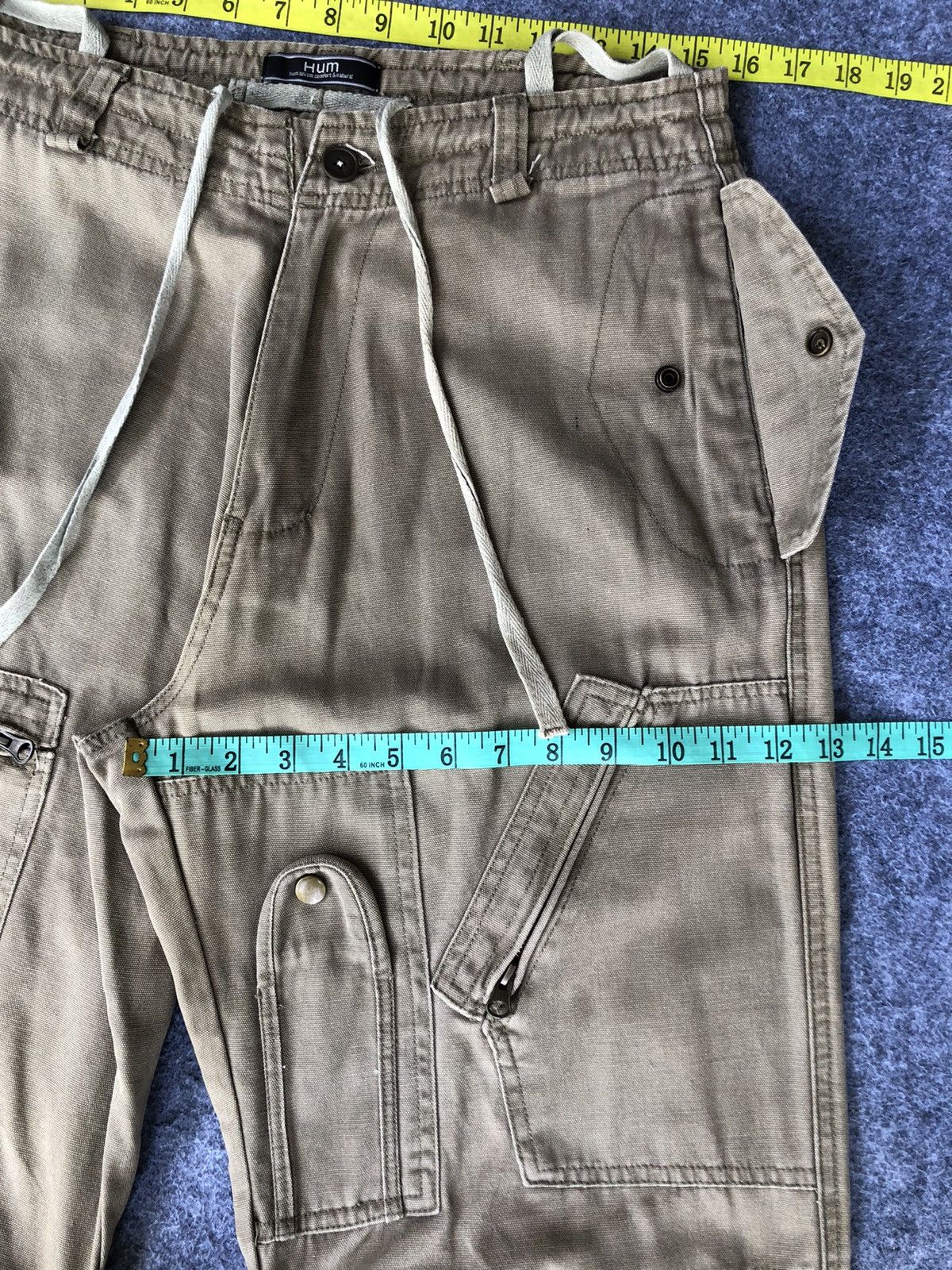 KOZABURO 🔥HUM🔥Zipper Pocket Cargo Pants Designer Size US 31 - 4 Thumbnail