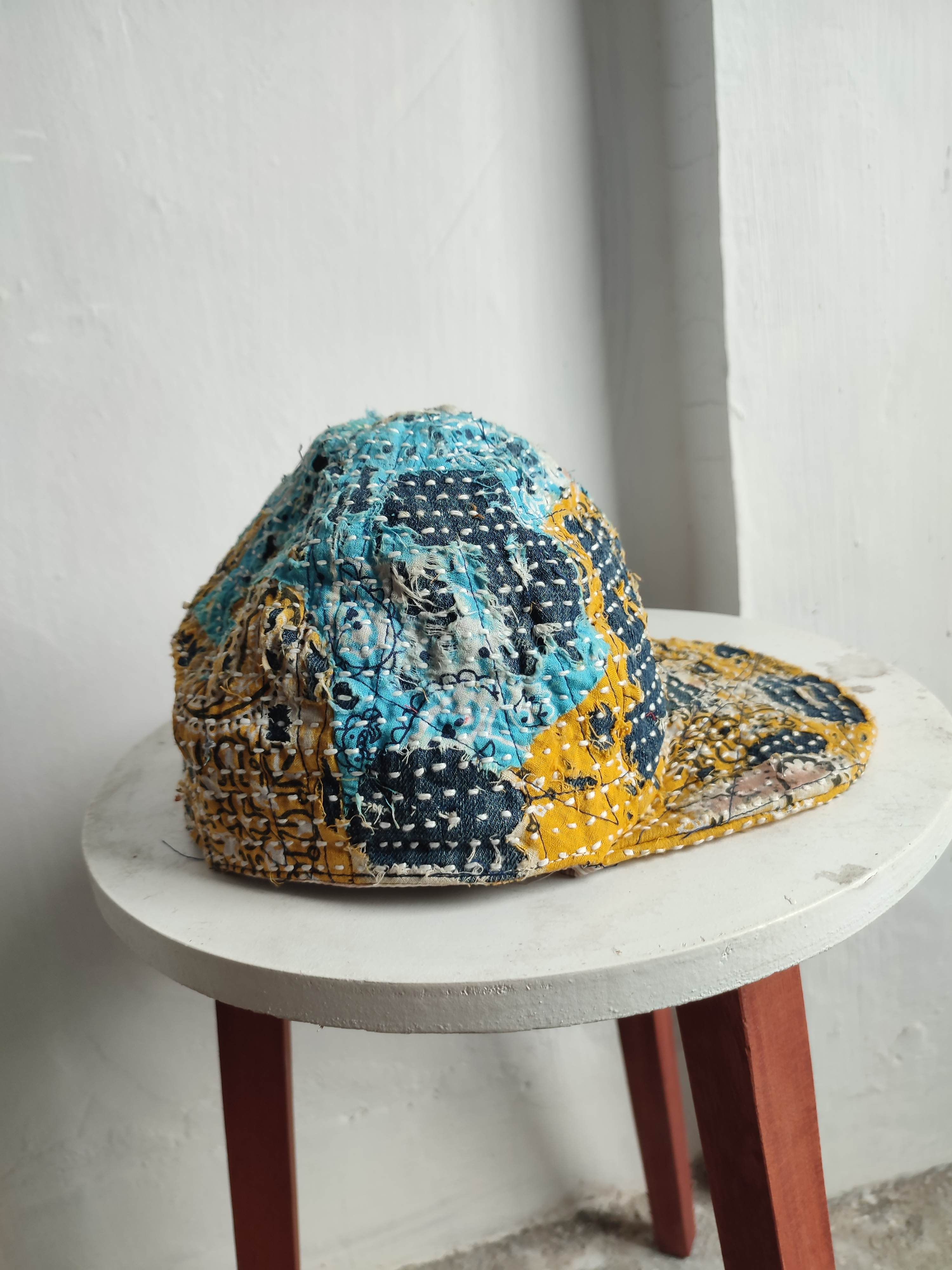 Handmade Custom Made Distressed Paisley Patchwork Hats Size ONE SIZE - 2 Thumbnail
