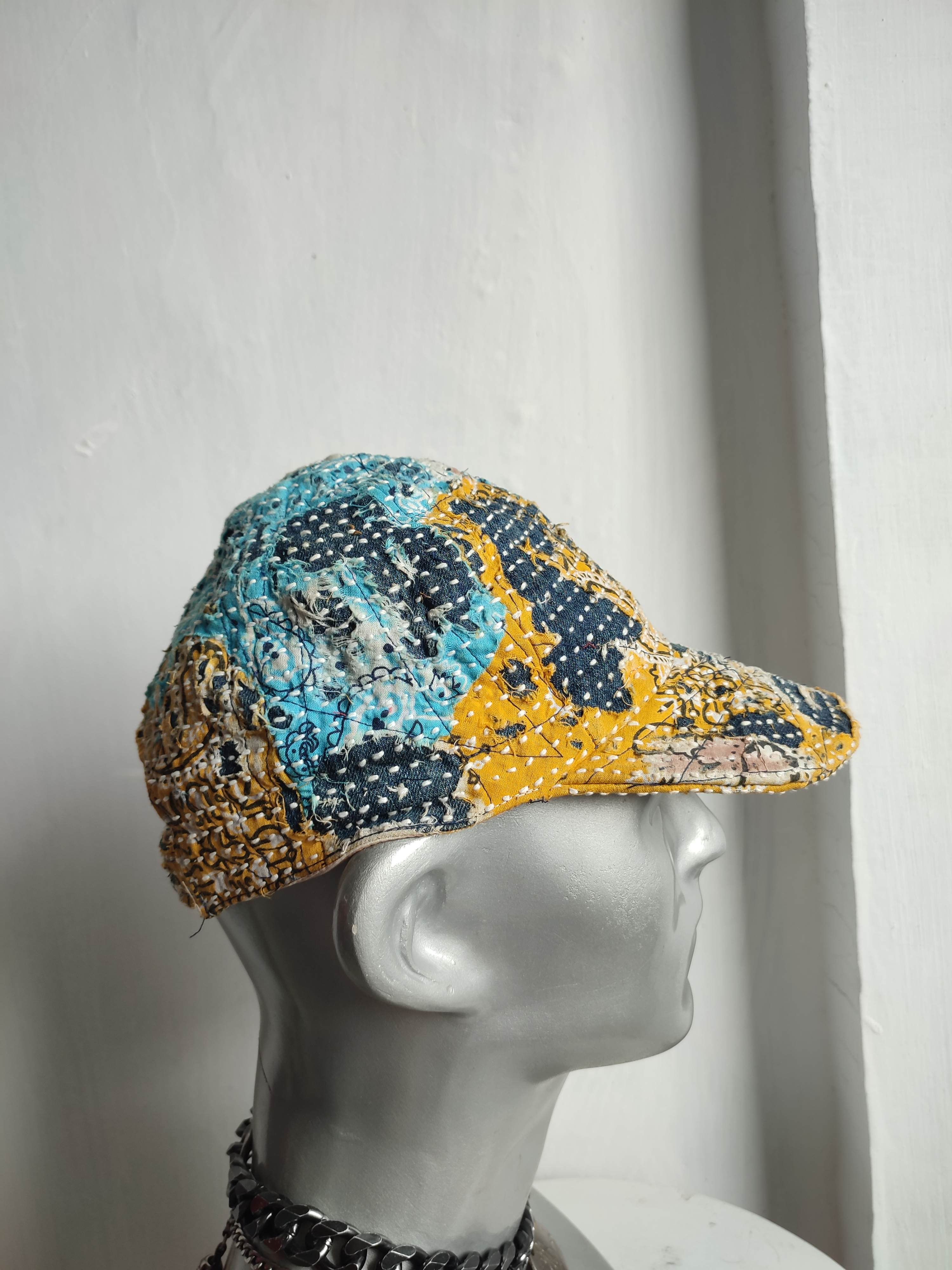 Handmade Custom Made Distressed Paisley Patchwork Hats Size ONE SIZE - 7 Thumbnail