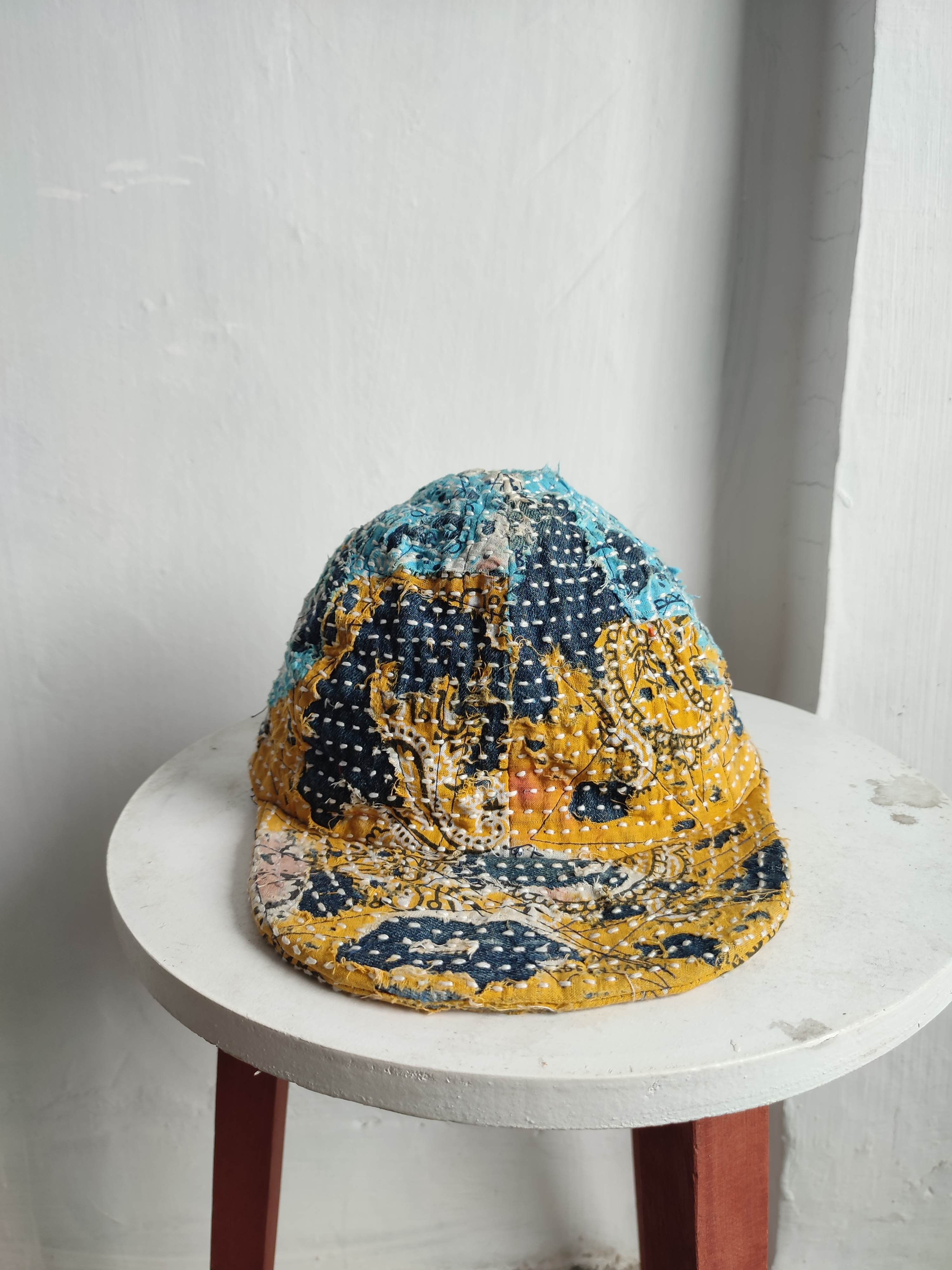 Handmade Custom Made Distressed Paisley Patchwork Hats Size ONE SIZE - 1 Thumbnail