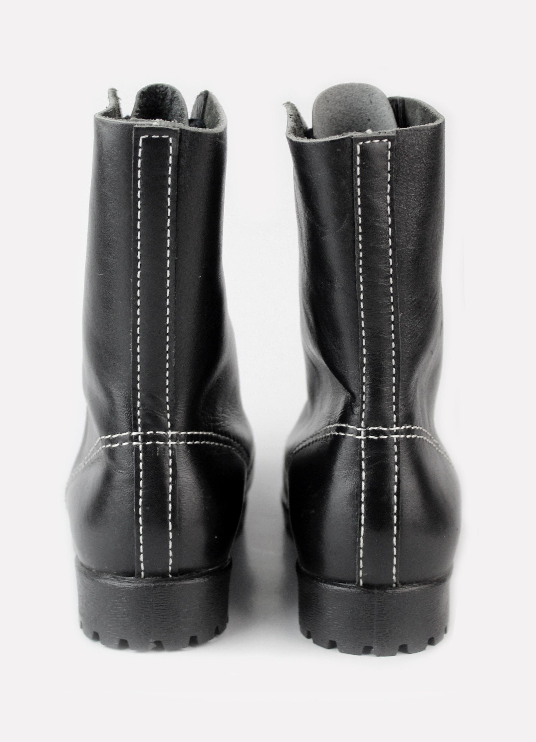 Other NOS 70s vintage SVIT ankle boots leather military army black Size US 7.5 / IT 37.5 - 11 Thumbnail