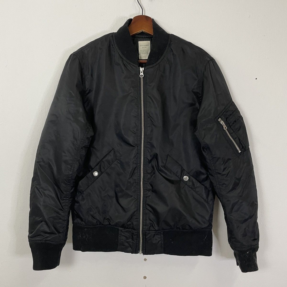 Vintage Vintage Back Number Bomber Jacket Size US M / EU 48-50 / 2 - 1 Thumbnail