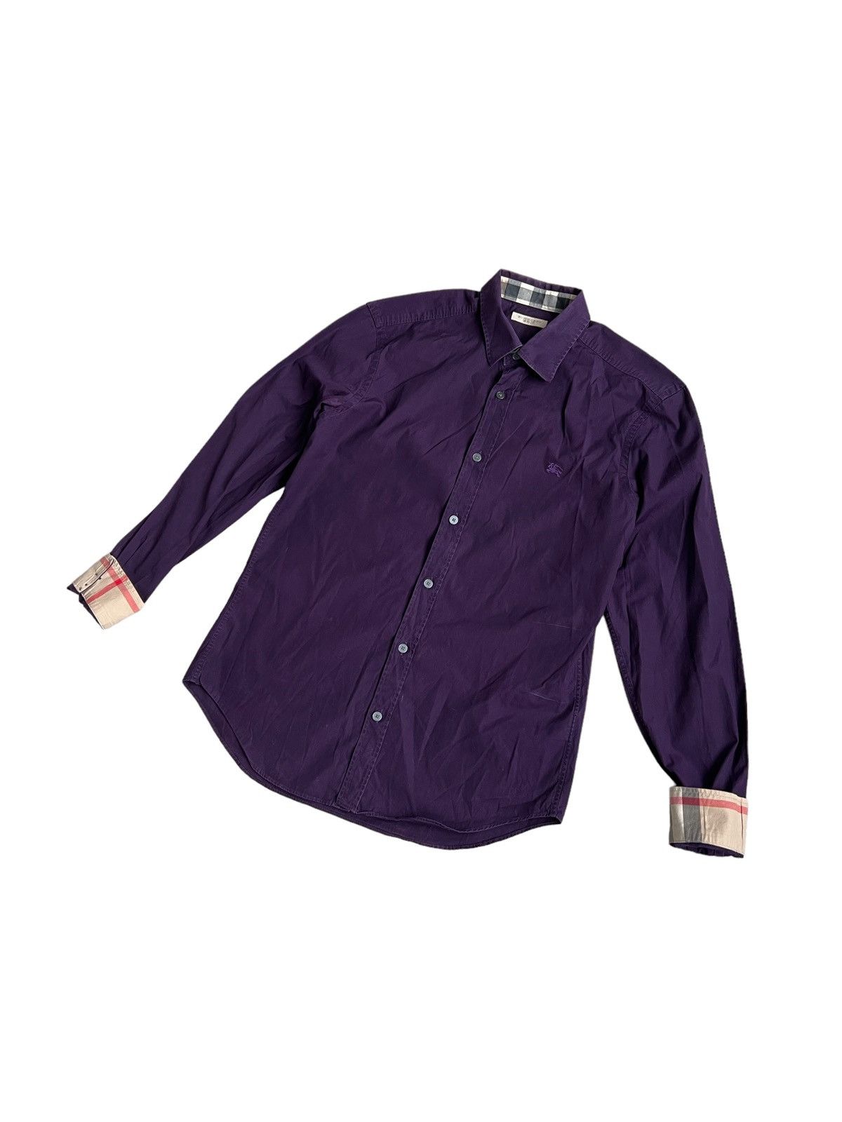 Burberry 🔥Burberry Brit Nova Check Shirt/Burberry Check Sleeves Shirt Size US M / EU 48-50 / 2 - 1 Thumbnail