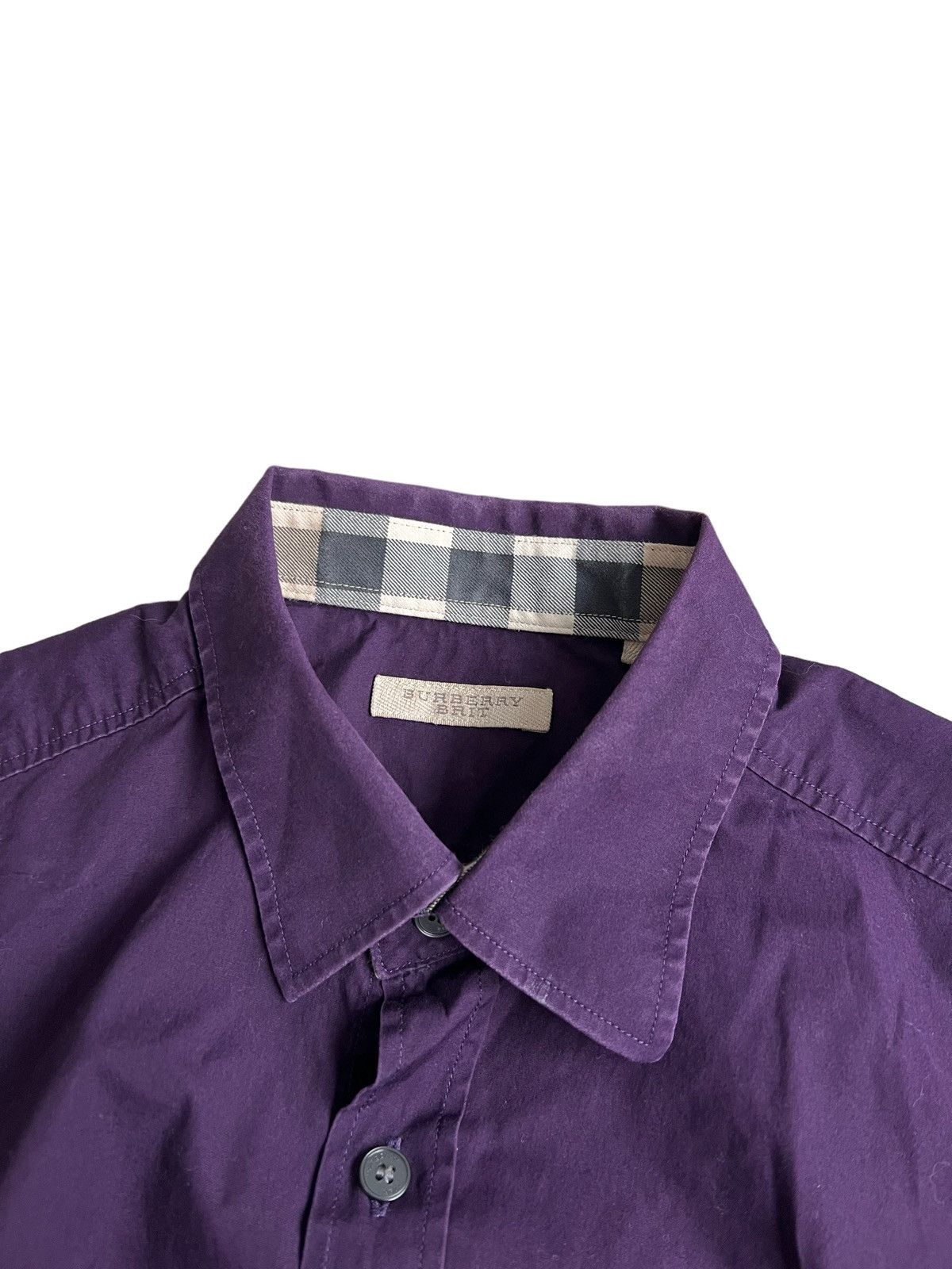 Burberry 🔥Burberry Brit Nova Check Shirt/Burberry Check Sleeves Shirt Size US M / EU 48-50 / 2 - 10 Thumbnail