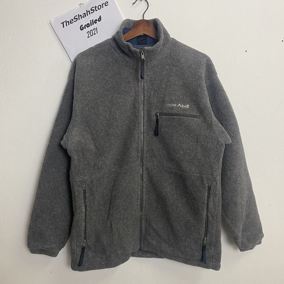 image of Montbell Embroidery Logo Jacket in Grey, Men's (Size Medium)