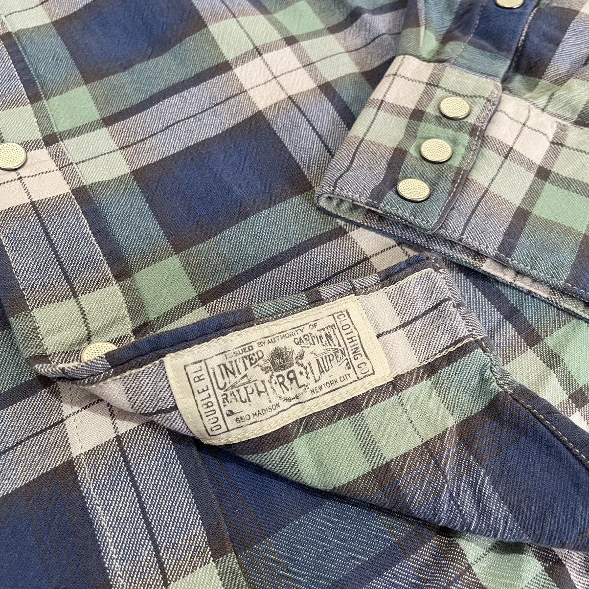 Polo Ralph Lauren Vintage RRL Ralph Lauren Flannel Western Button Shirt Size US S / EU 44-46 / 1 - 4 Thumbnail