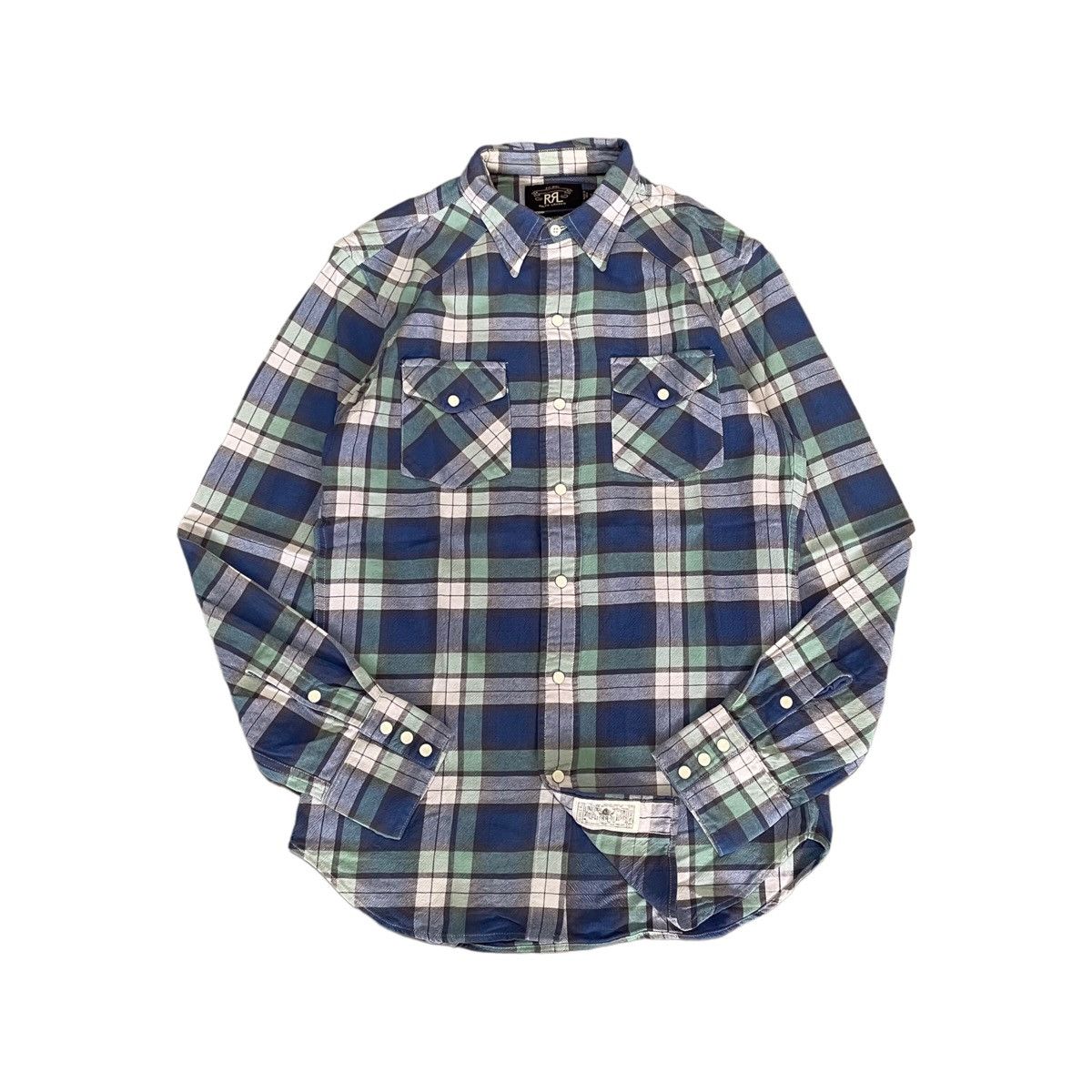 Polo Ralph Lauren Vintage RRL Ralph Lauren Flannel Western Button Shirt Size US S / EU 44-46 / 1 - 1 Thumbnail